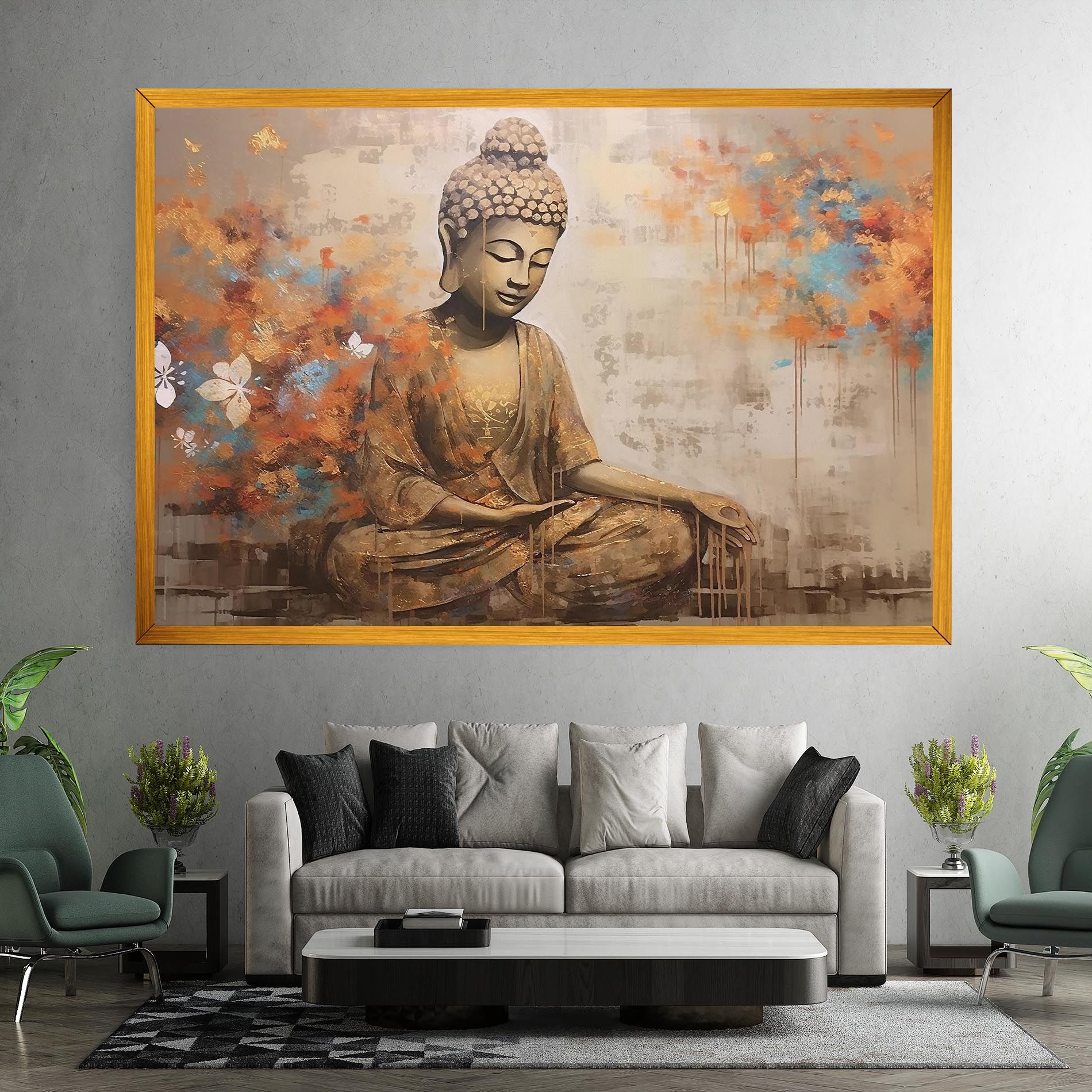 Buddha Cream Blue mockup 7
