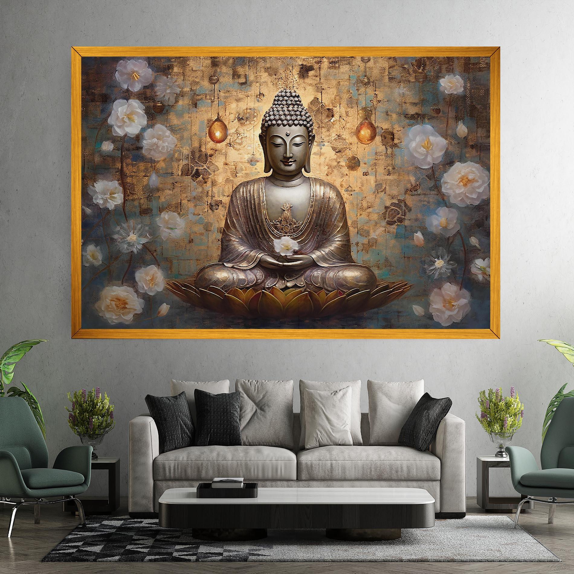 Tablou Canvas Buddha Meditation Art mockup 7