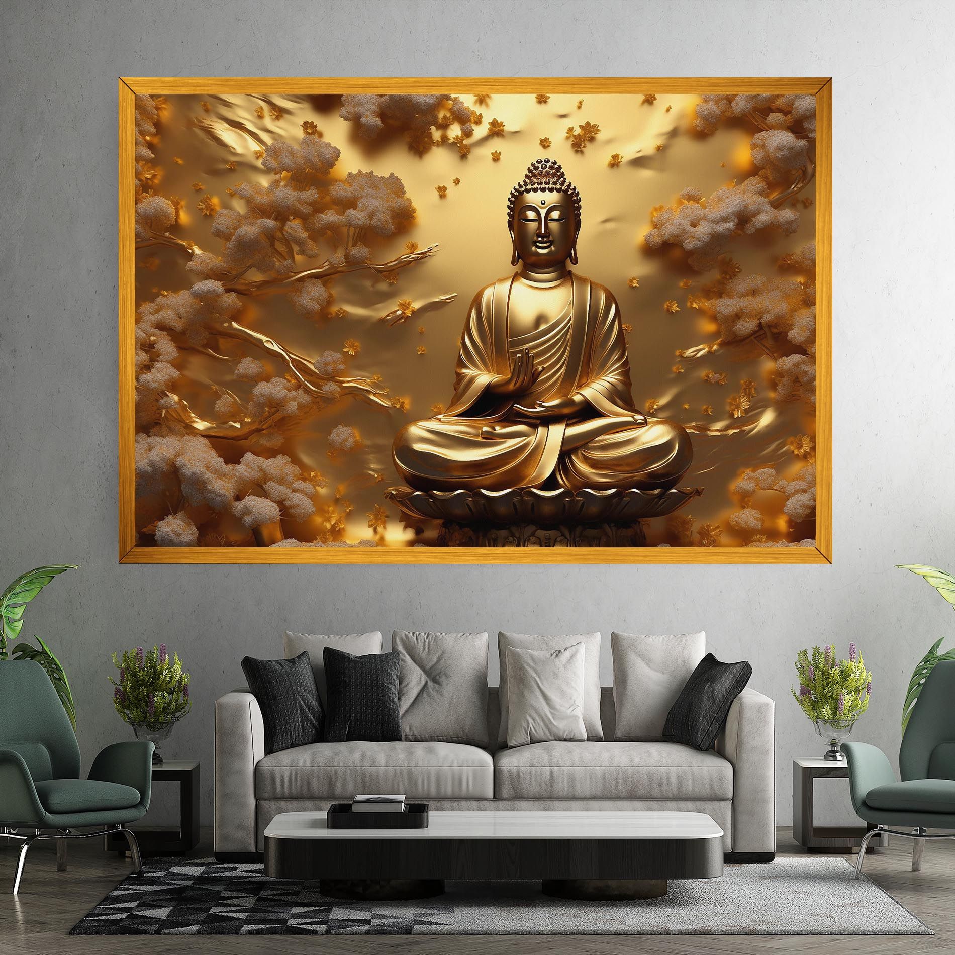 Strong Gold Buddha mockup 7