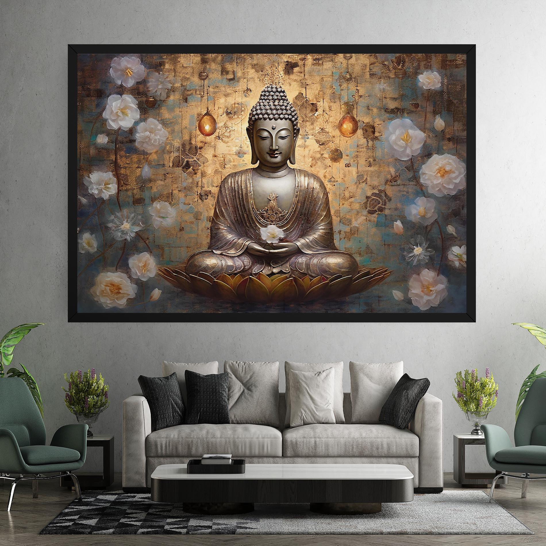 Tablou Canvas Buddha Meditation Art mockup 7