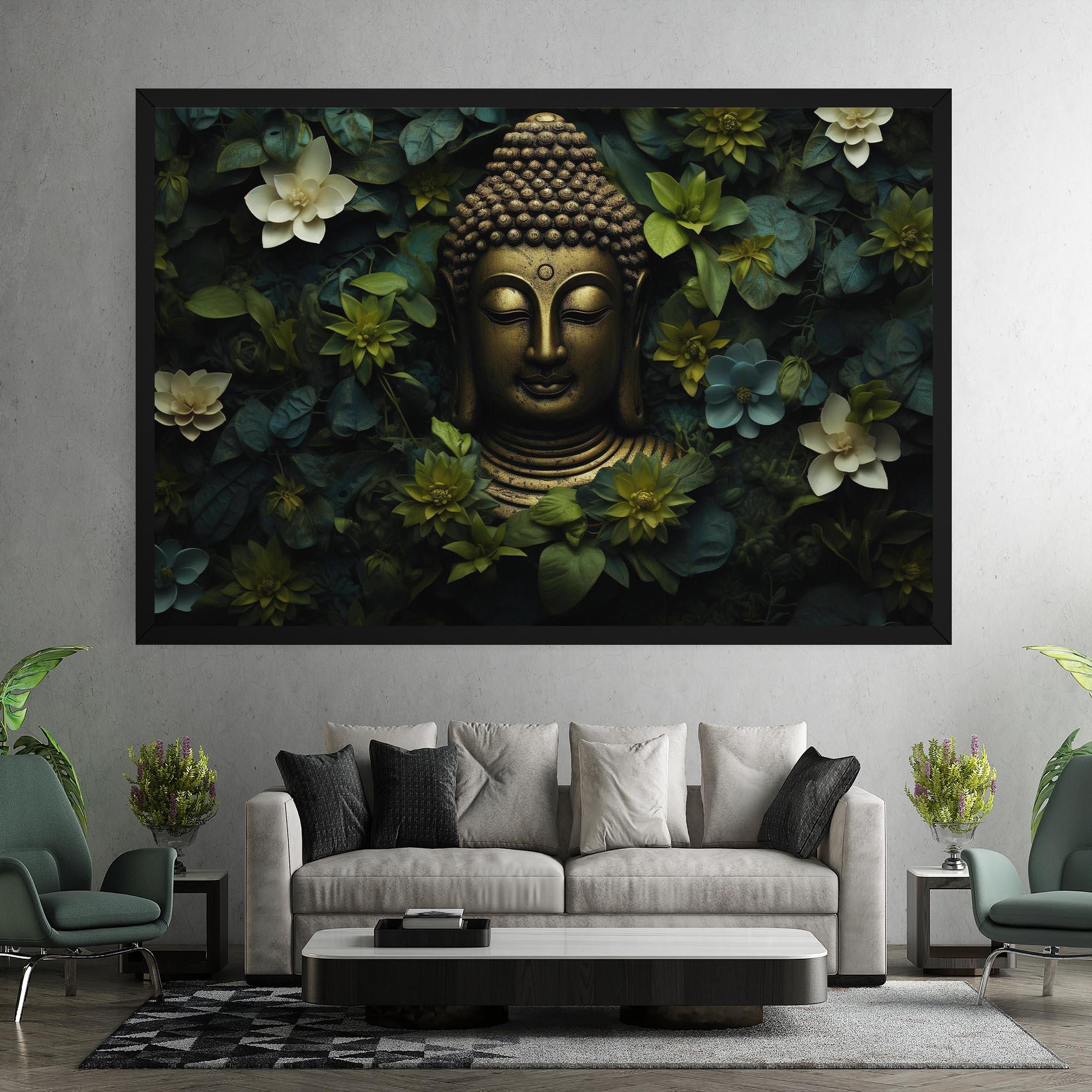 Tablou Canvas Lotus Flower Buddha mockup 7