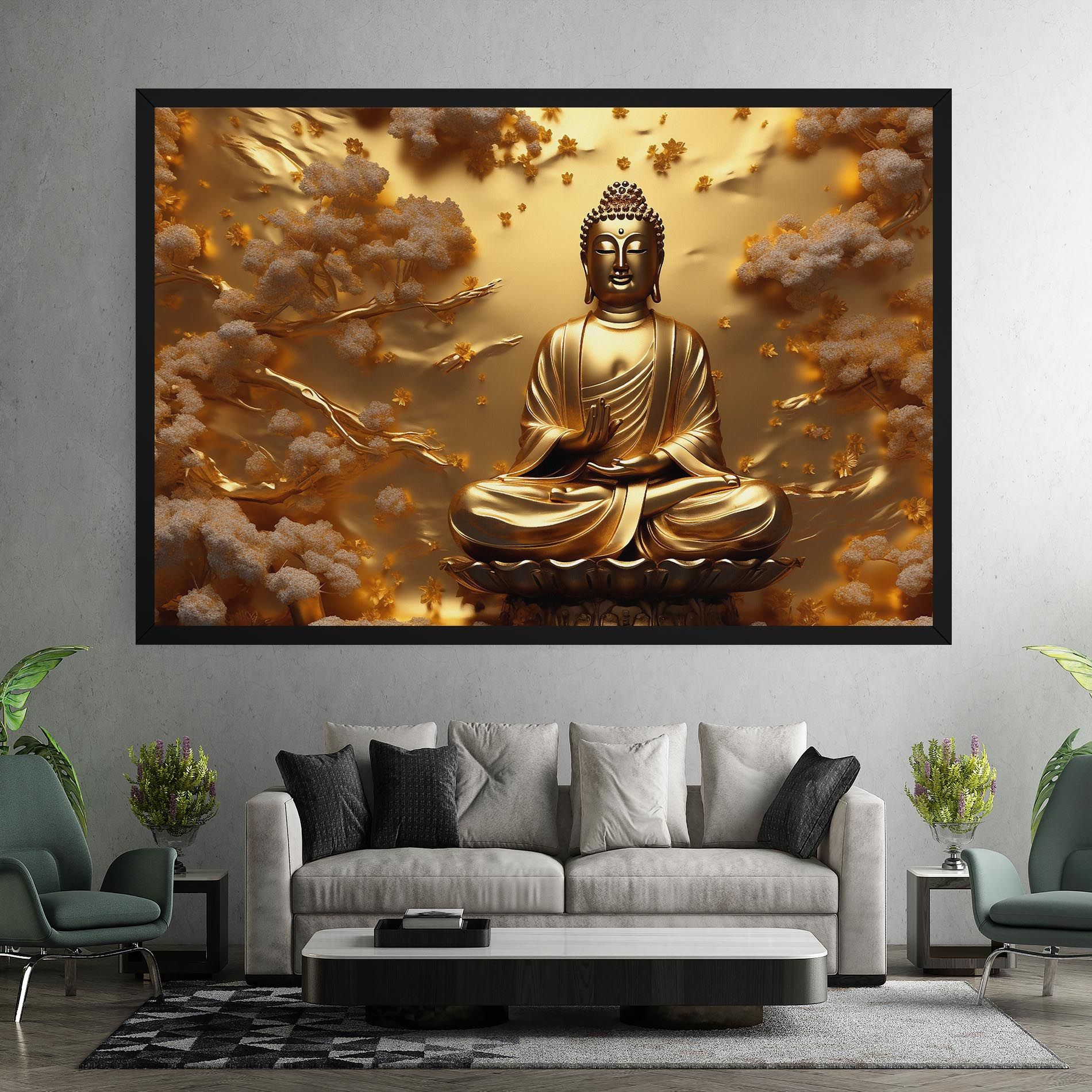 Strong Gold Buddha mockup 7