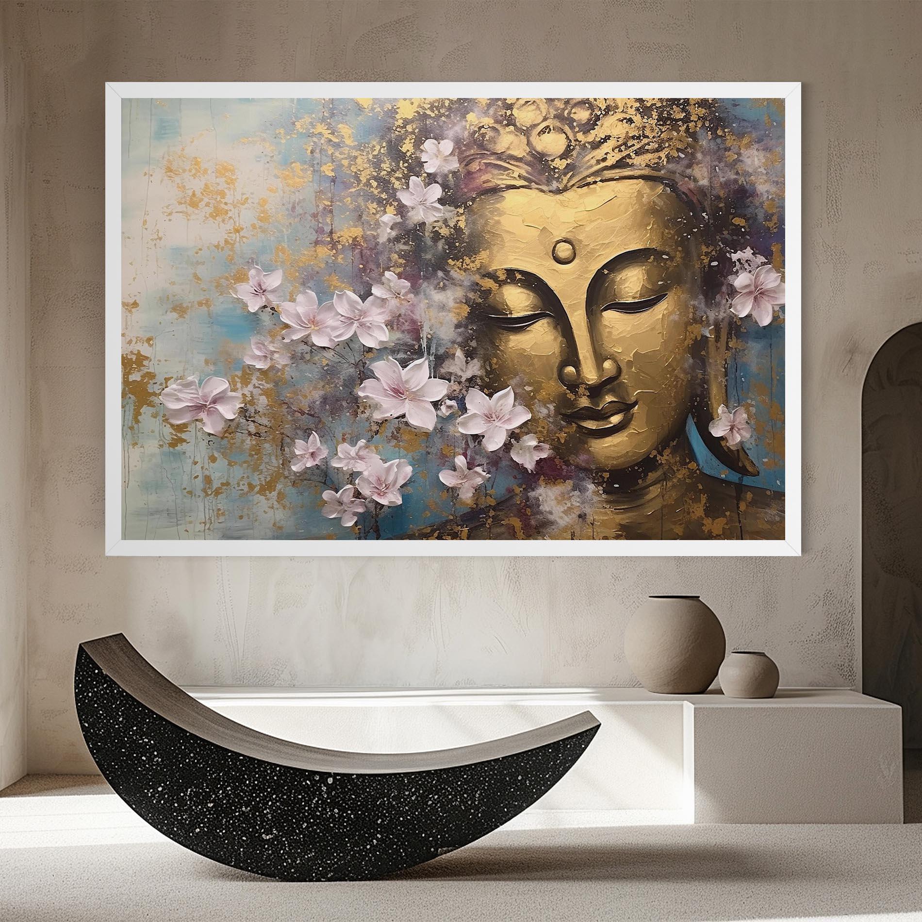 Tablou Canvas Abstract Buddha Plants mockup 8