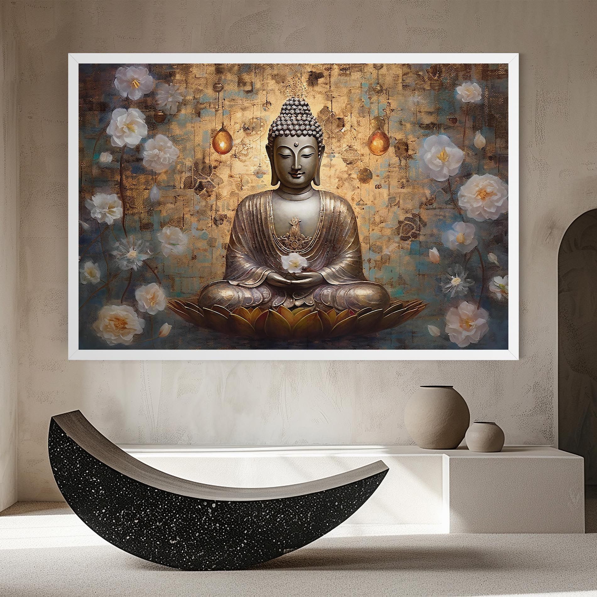 Buddha Meditation Art mockup 8