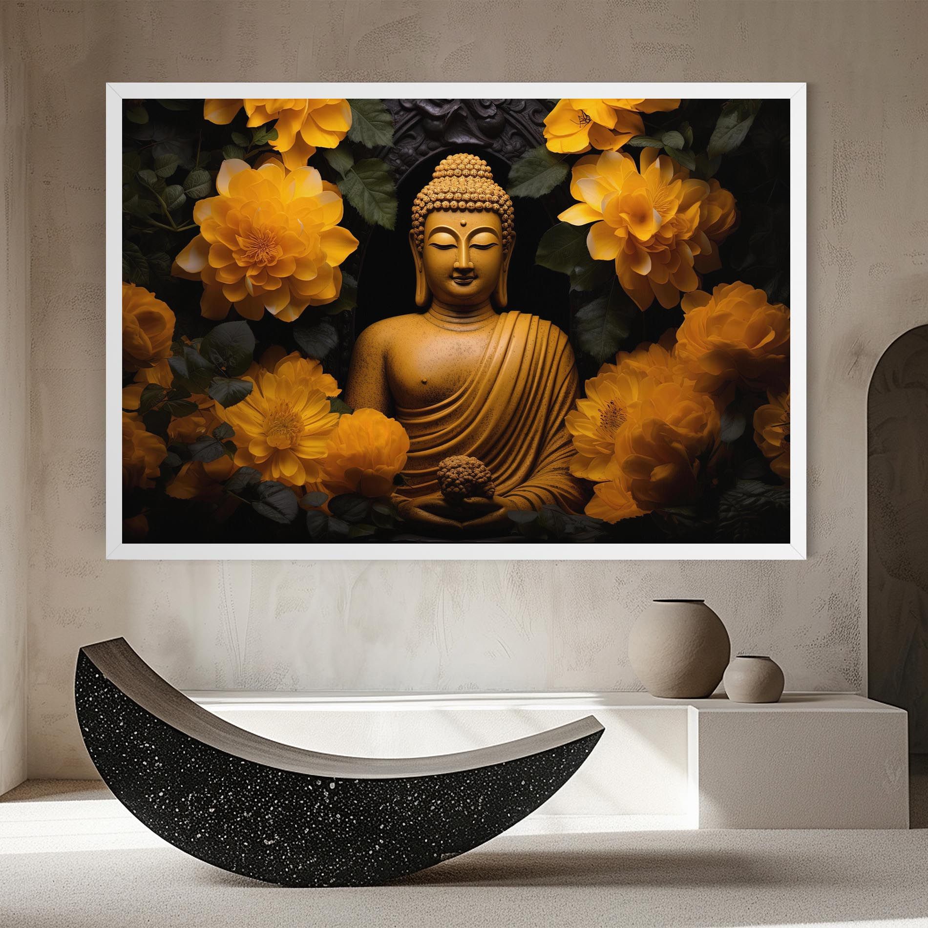 Vecteezy_buddha Statue Surrounded By Yellow Flowers Ai Generated_27745002_860 mockup 8