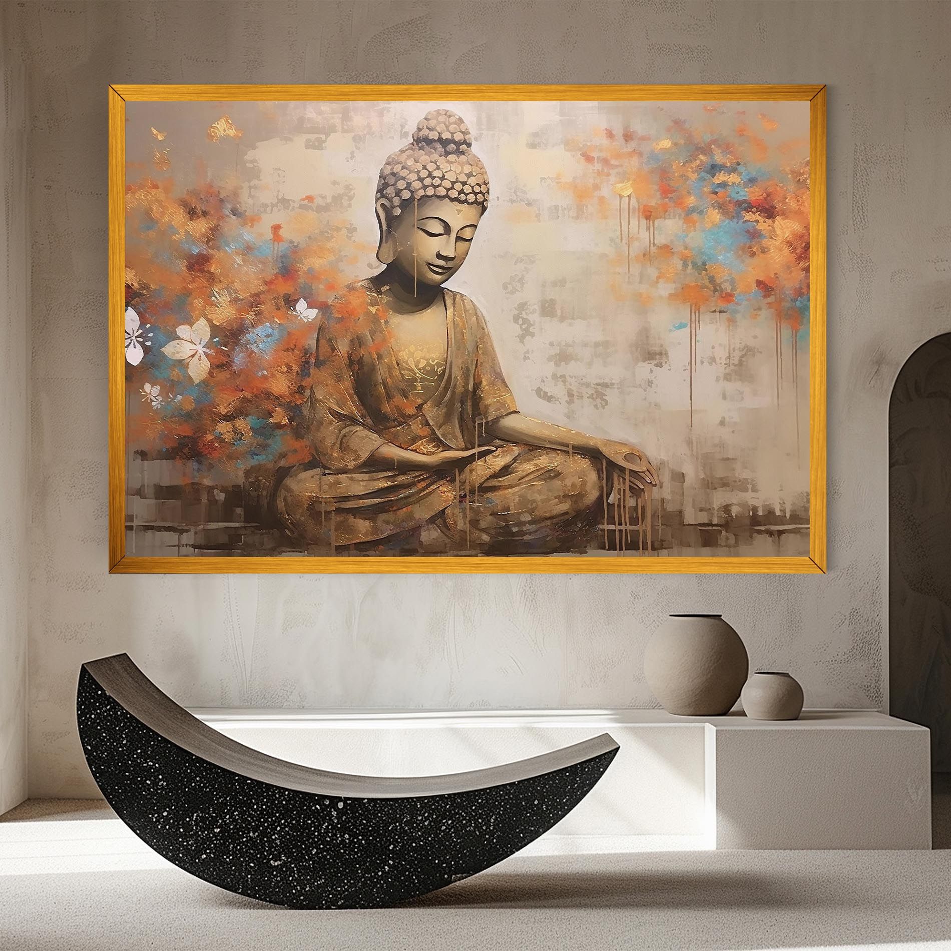 Buddha Cream Blue mockup 8