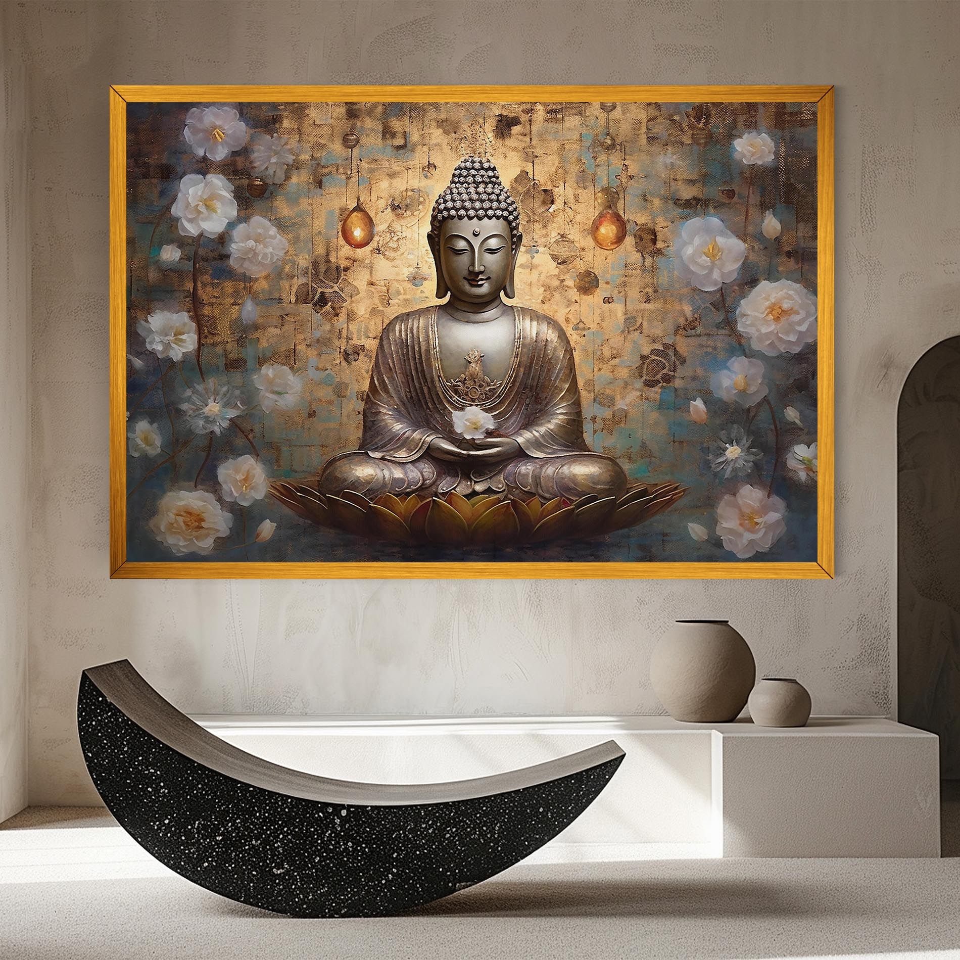 Buddha Meditation Art mockup 8