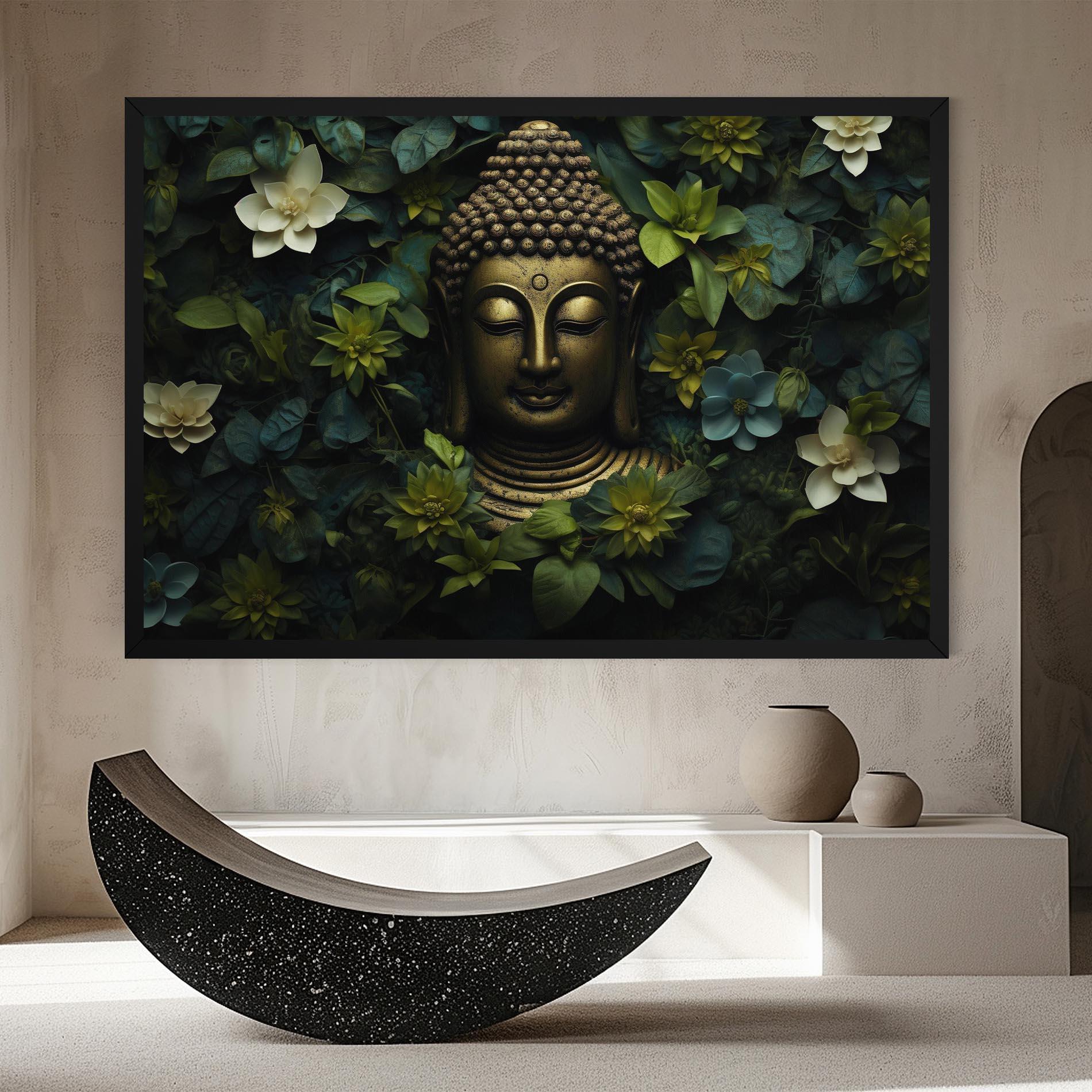 Tablou Canvas Lotus Flower Buddha mockup 8