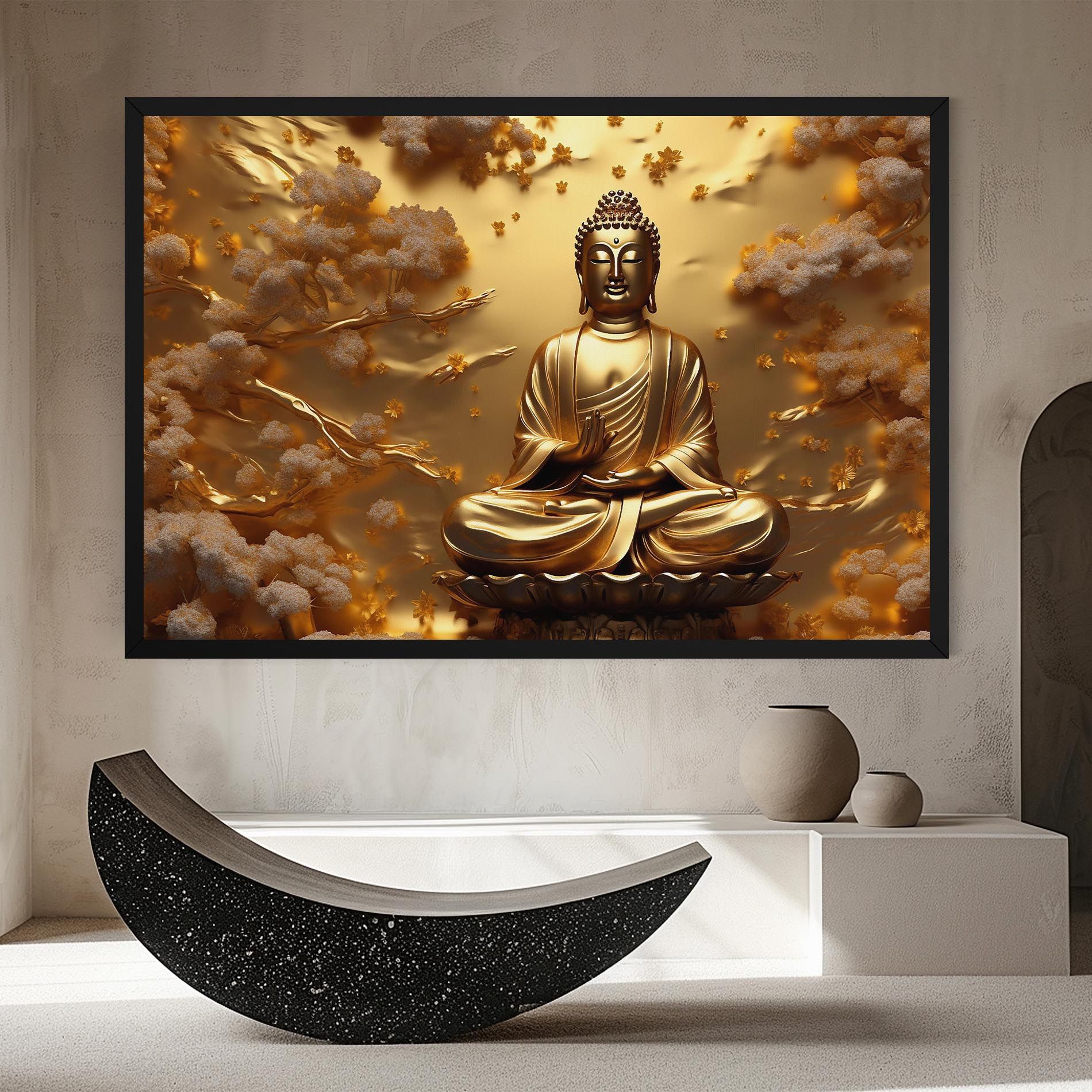 Strong Gold Buddha mockup 8
