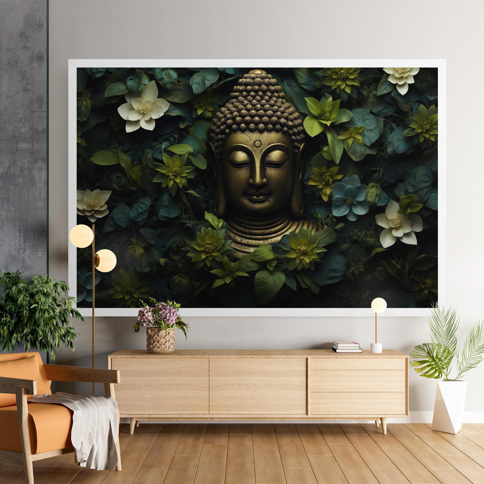 Tablou Canvas Lotus Flower Buddha mockup 9