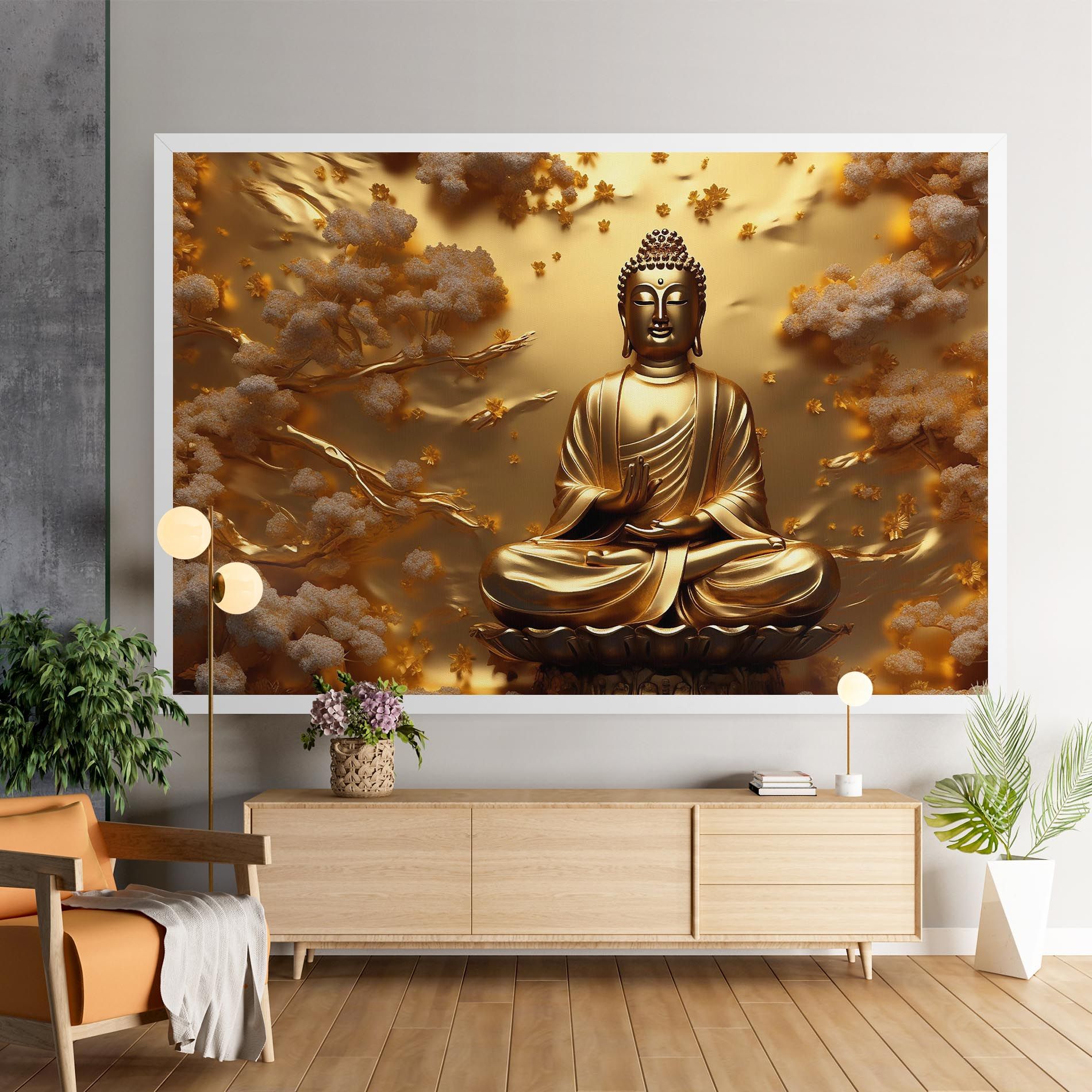 Strong Gold Buddha mockup 9