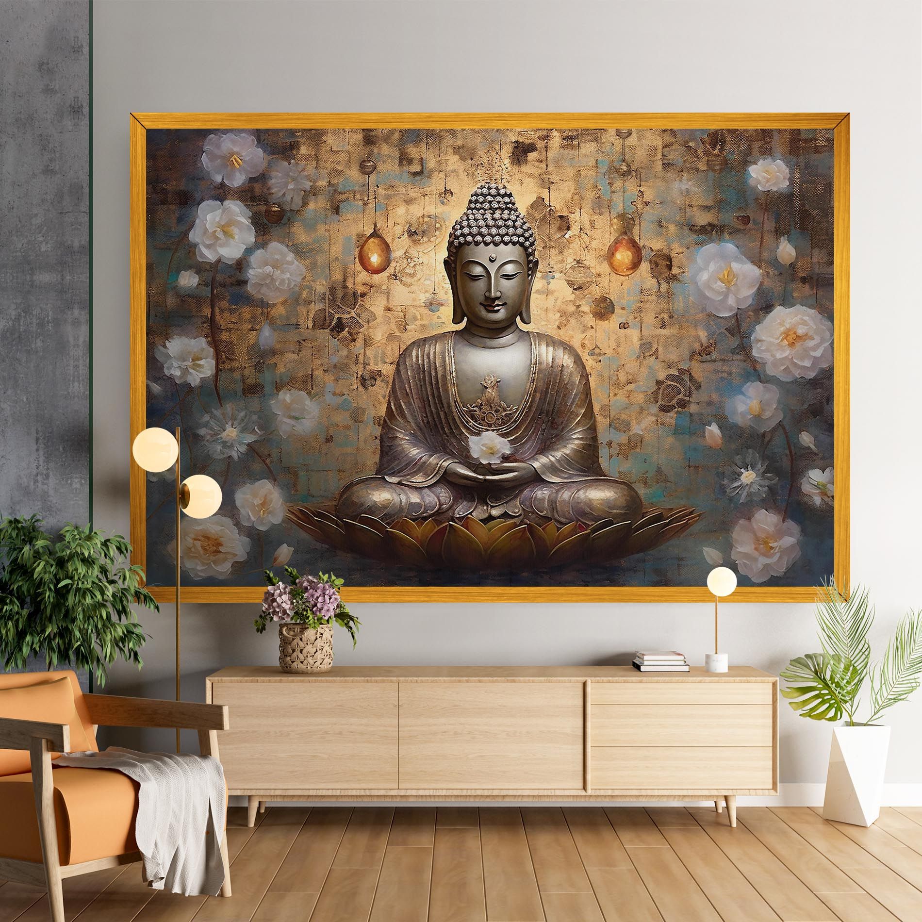 Buddha Meditation Art mockup 9