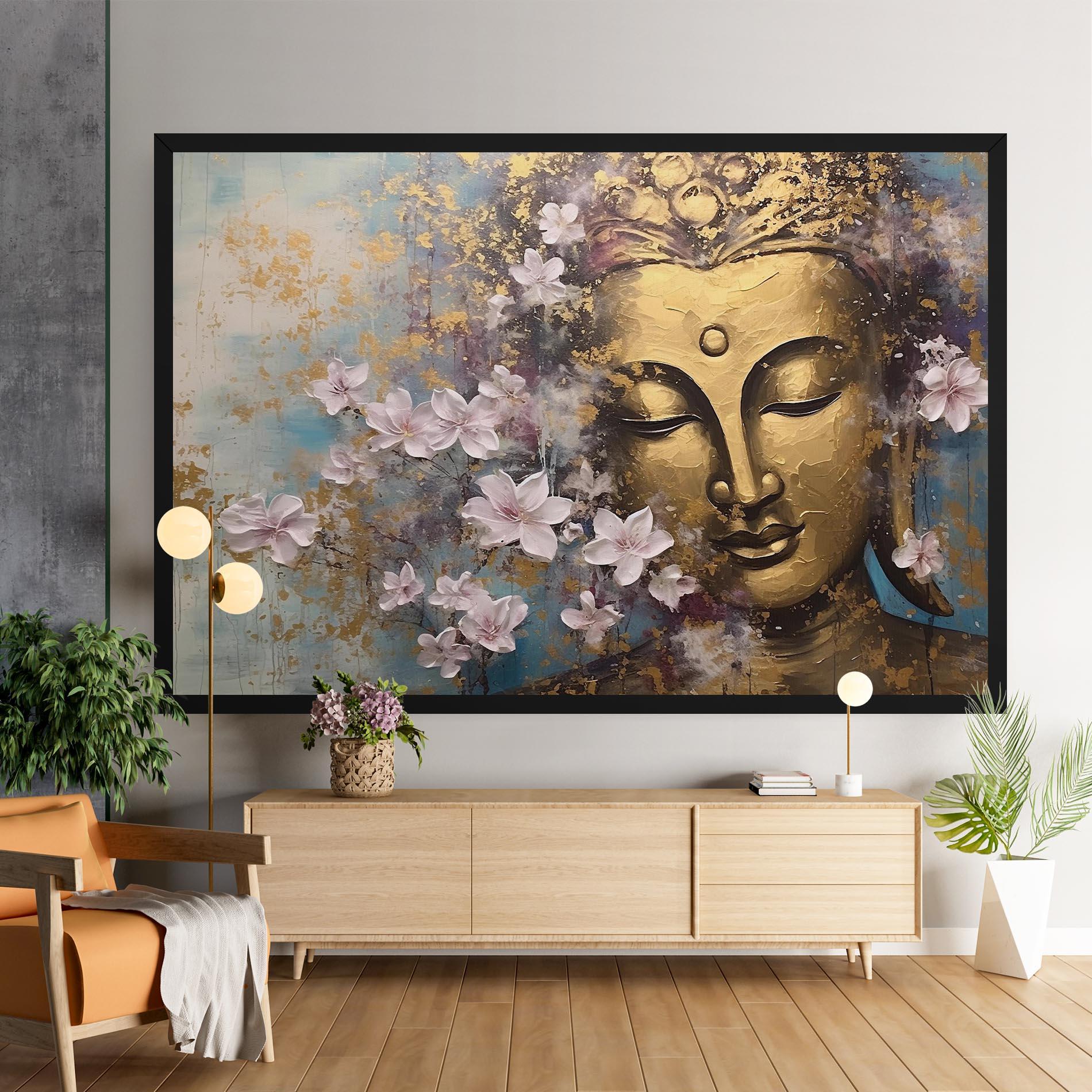 Tablou Canvas Abstract Buddha Plants mockup 9