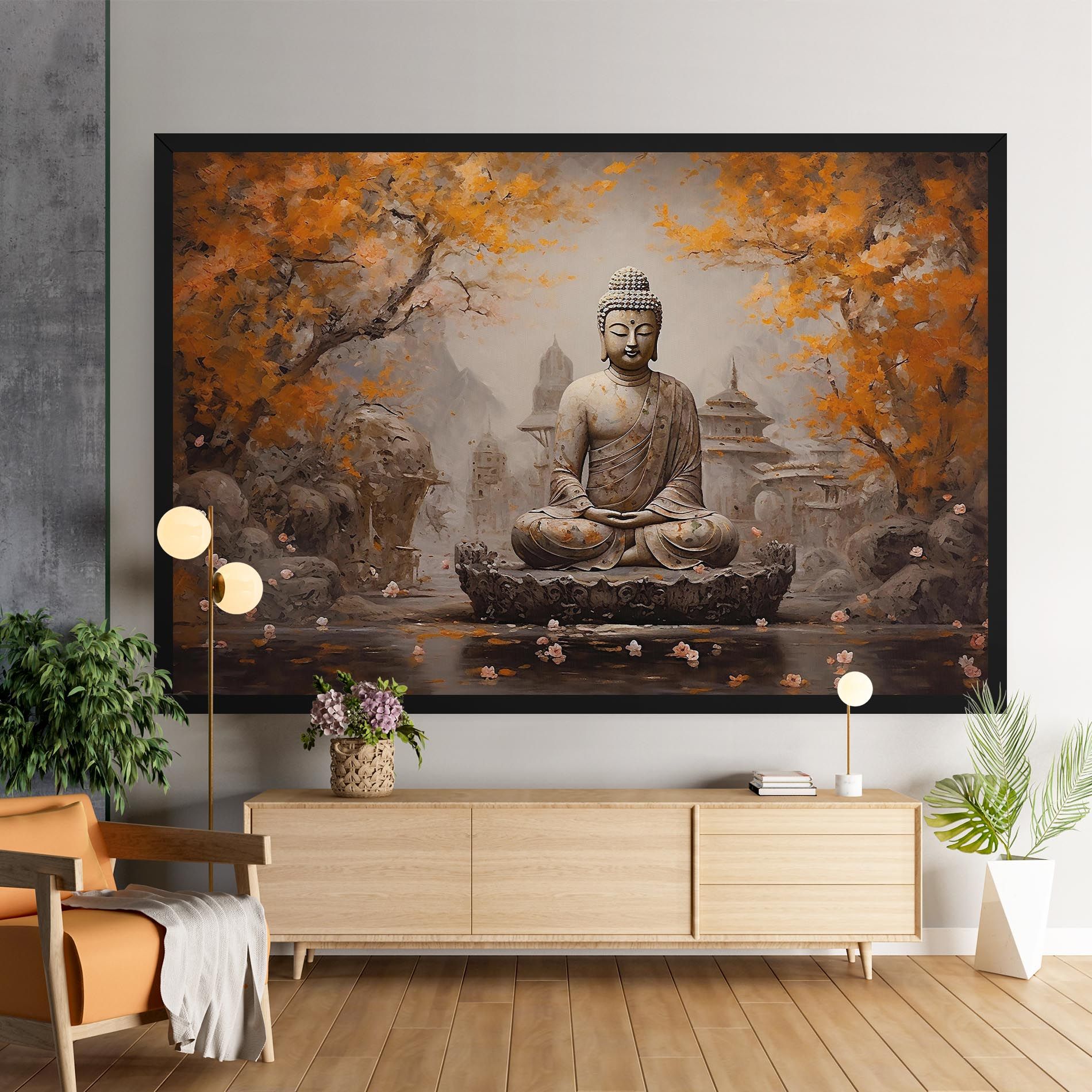 Beautiful Buddha Art mockup 9