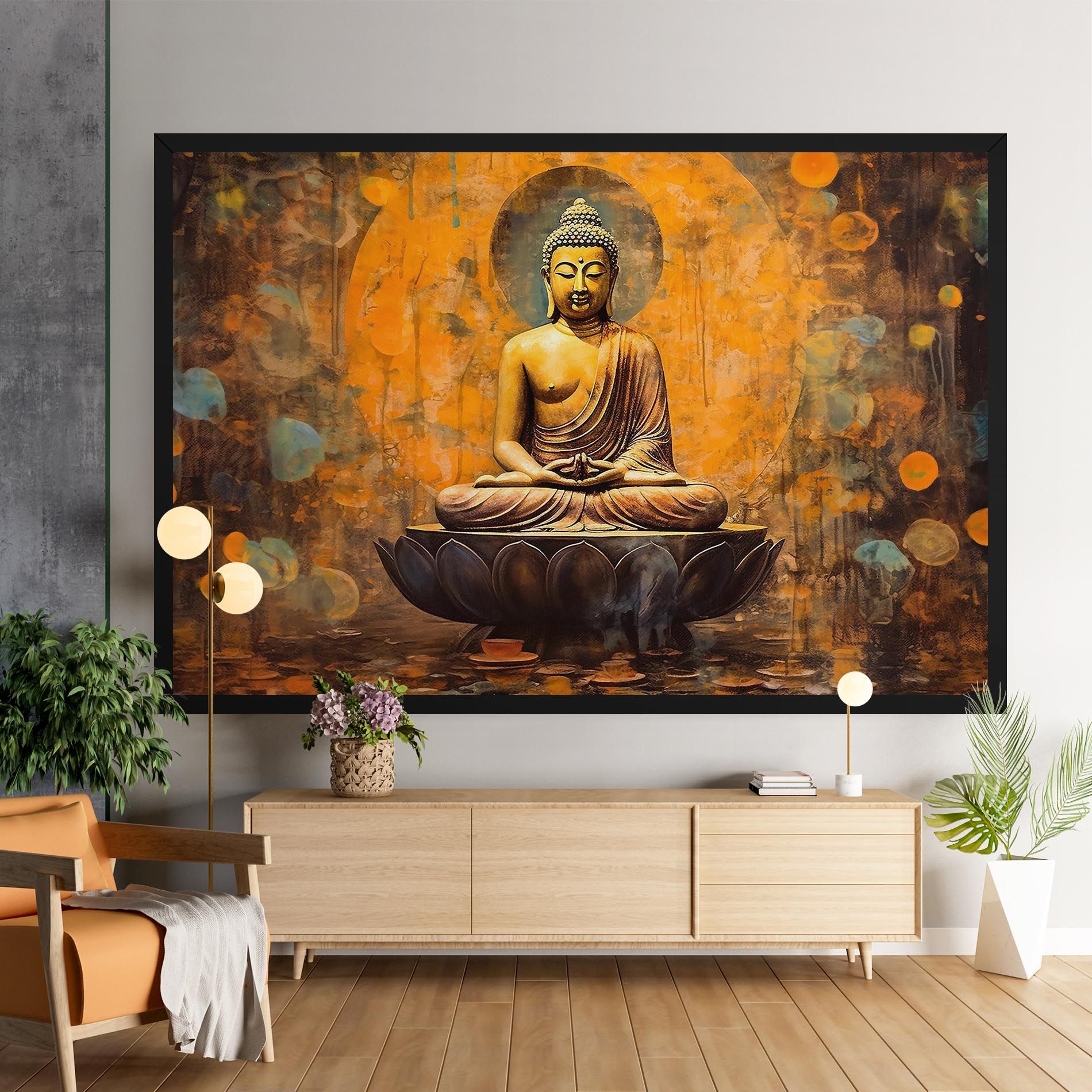 Buddha Floating Art mockup 9