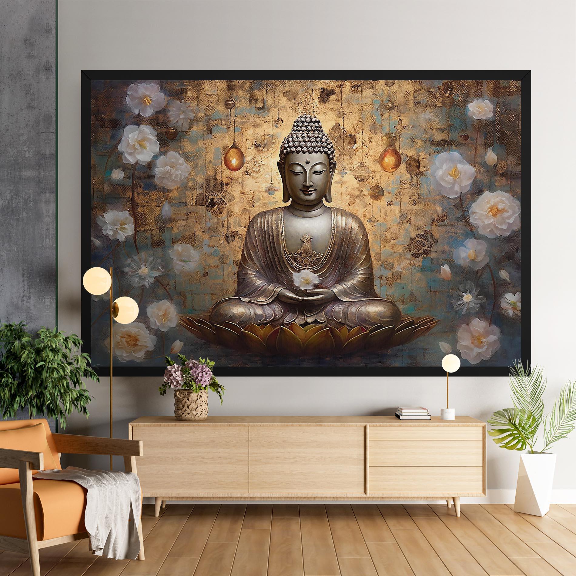 Tablou Canvas Buddha Meditation Art mockup 9