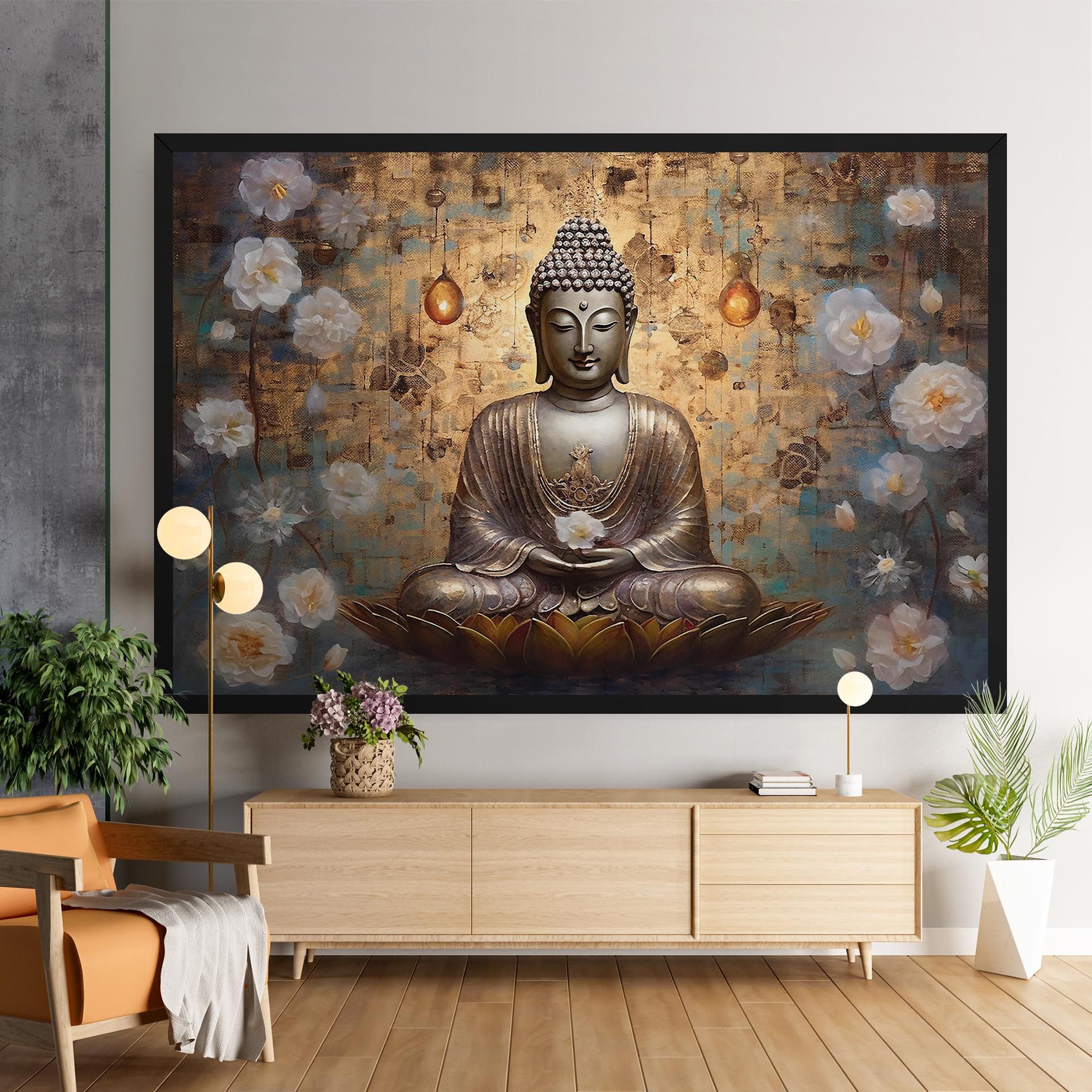 Buddha Meditation Art mockup 9