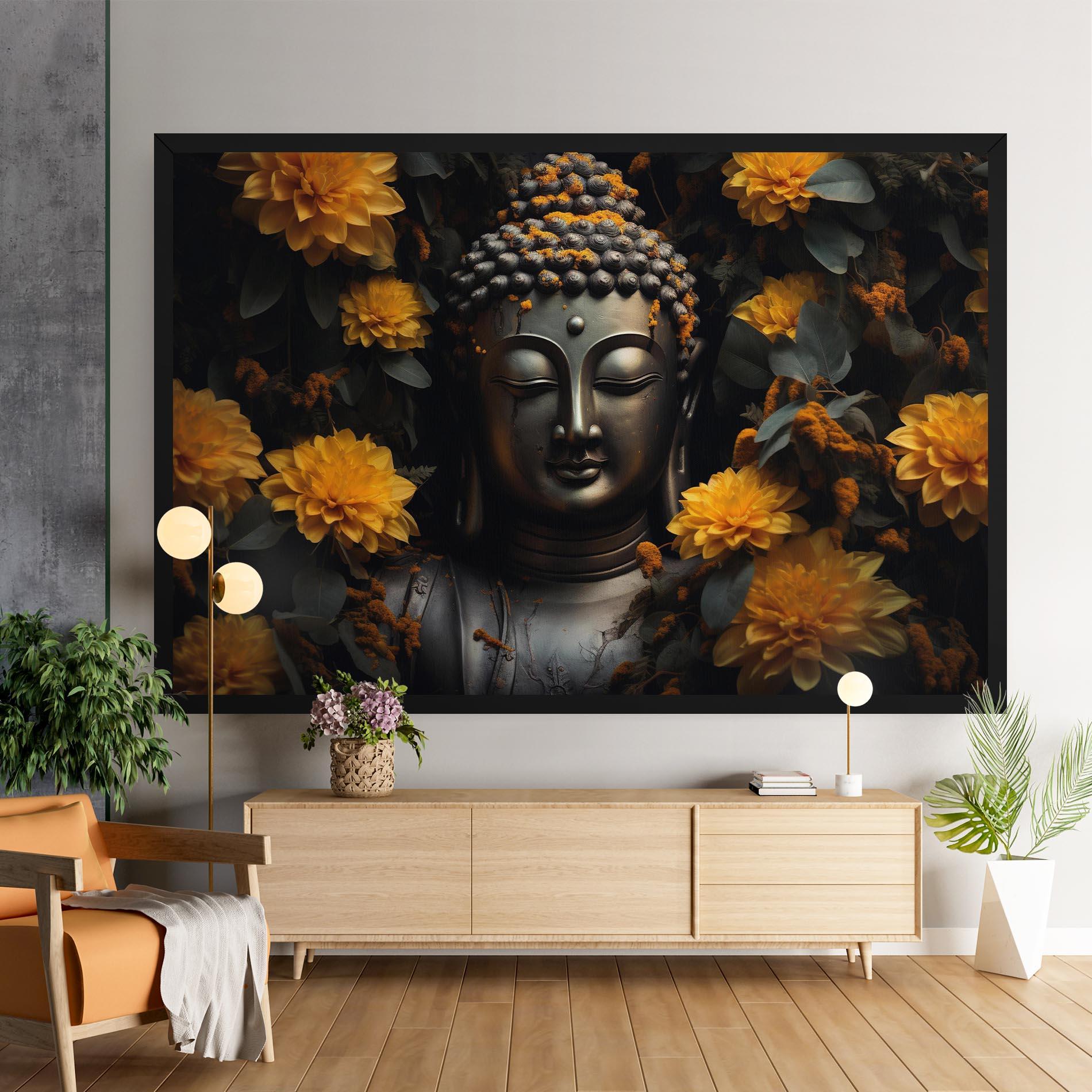 Tablou Canvas Buddha Peace Statue mockup 9