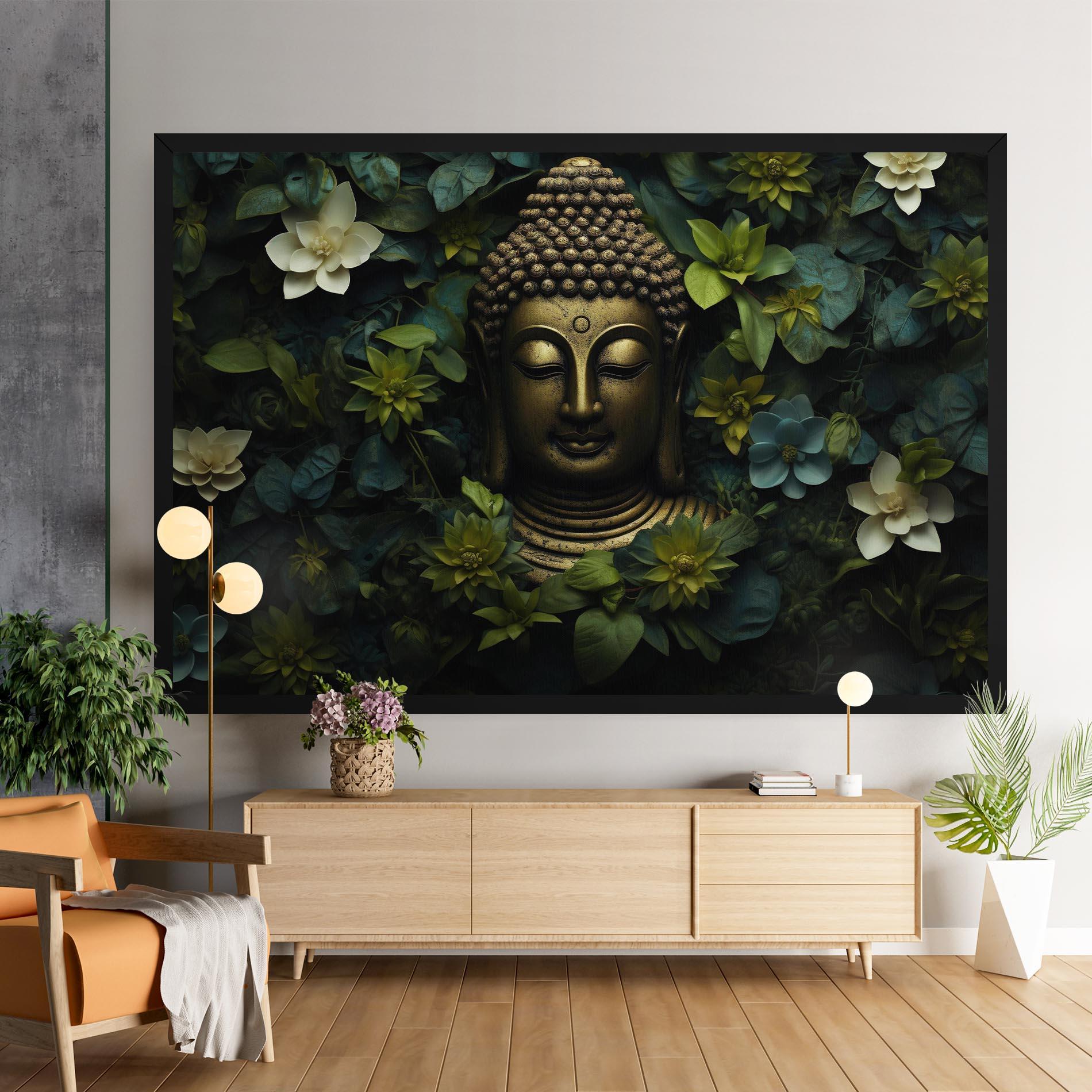 Tablou Canvas Lotus Flower Buddha mockup 9