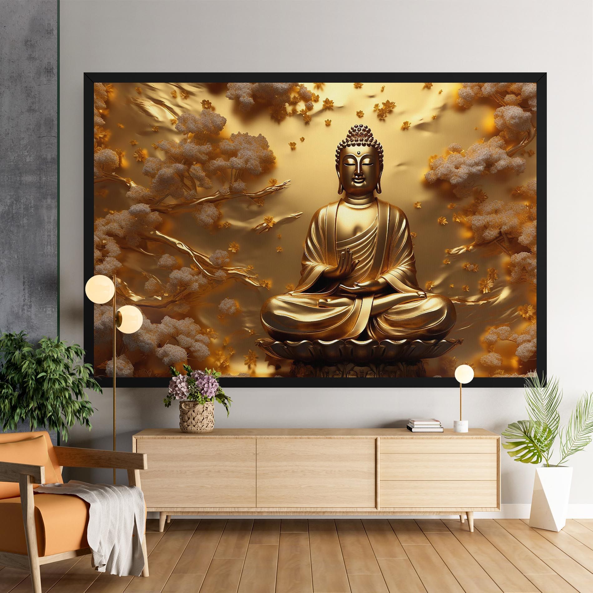 Strong Gold Buddha mockup 9