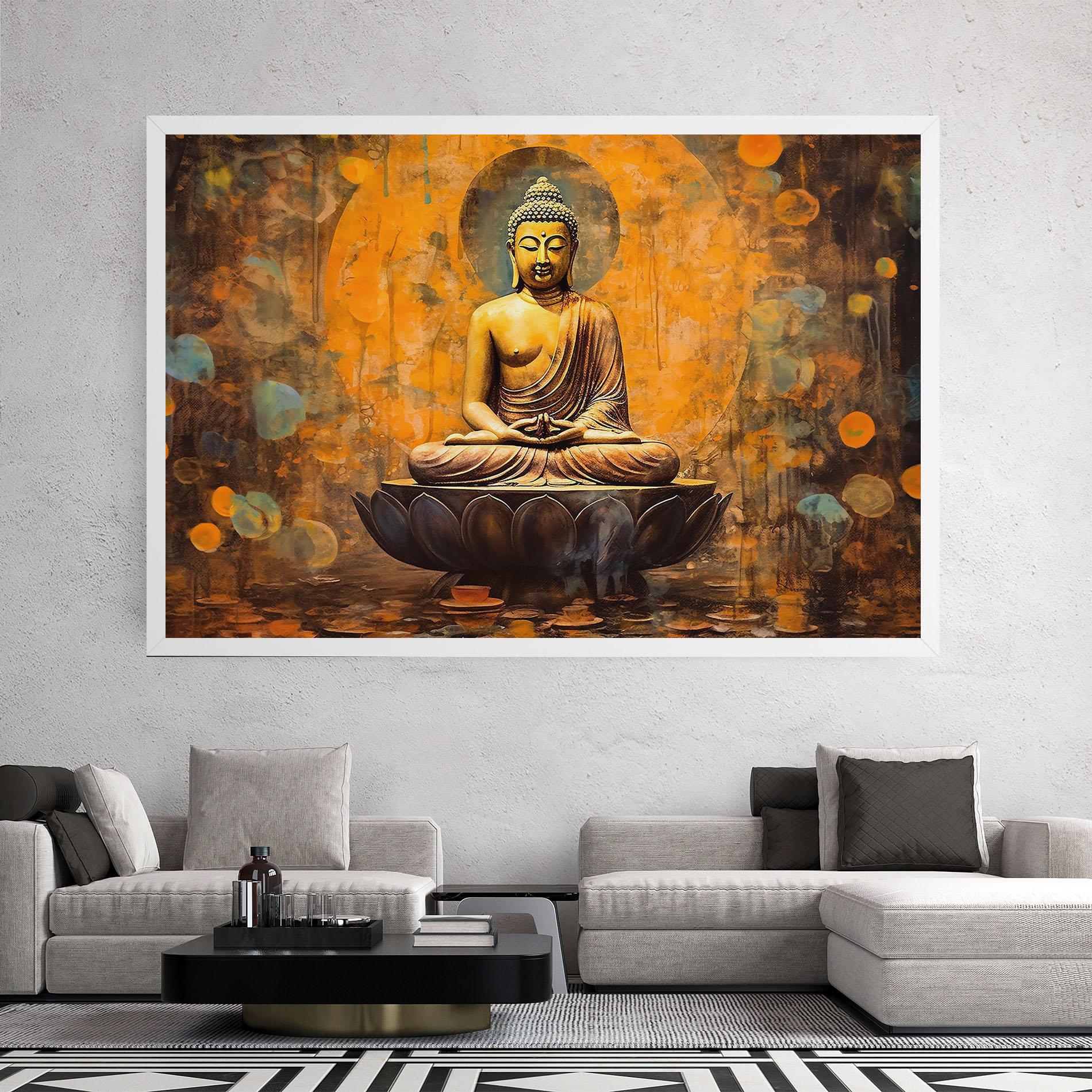 Tablou Canvas Buddha Floating Art mockup 2