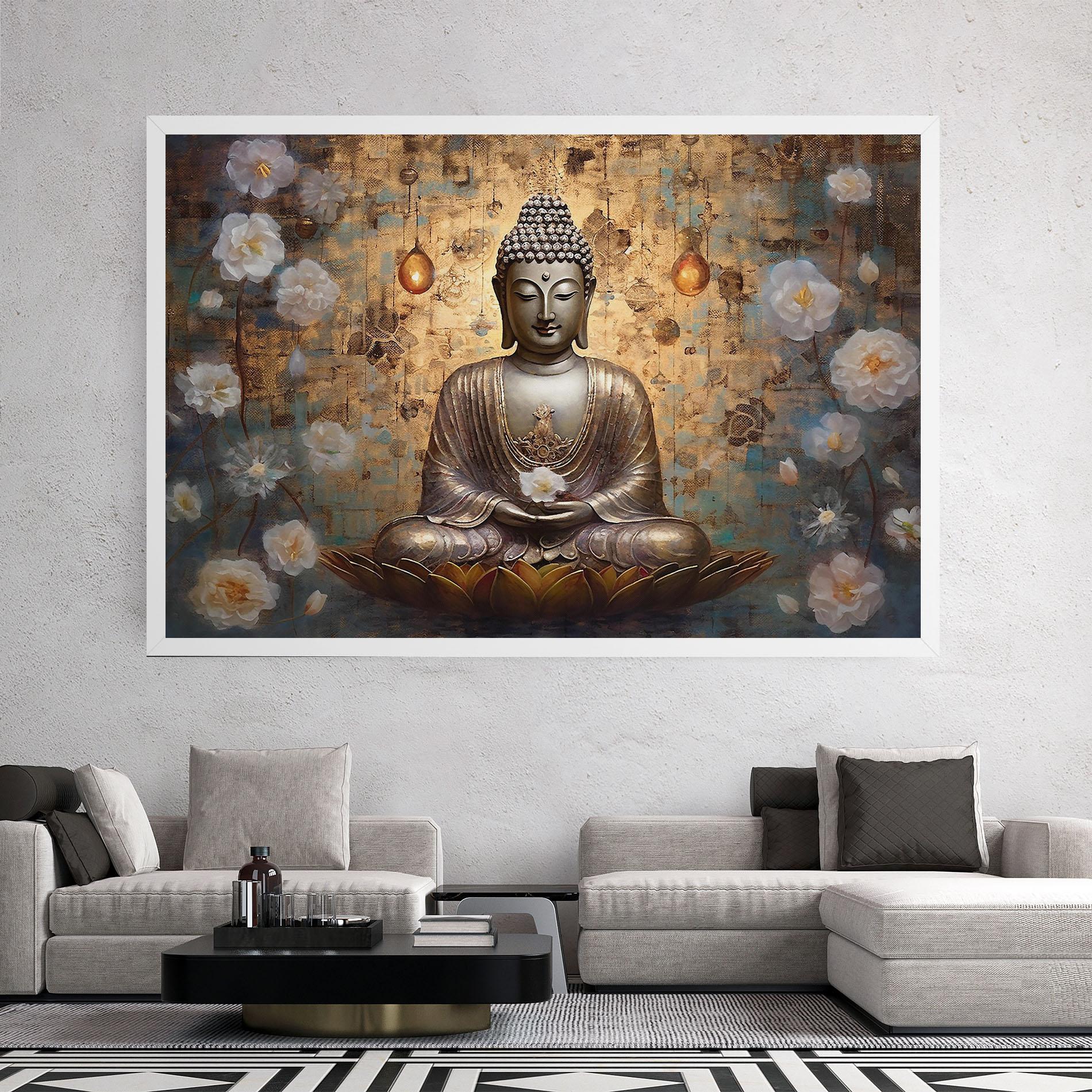 Tablou Canvas Buddha Meditation Art mockup 2