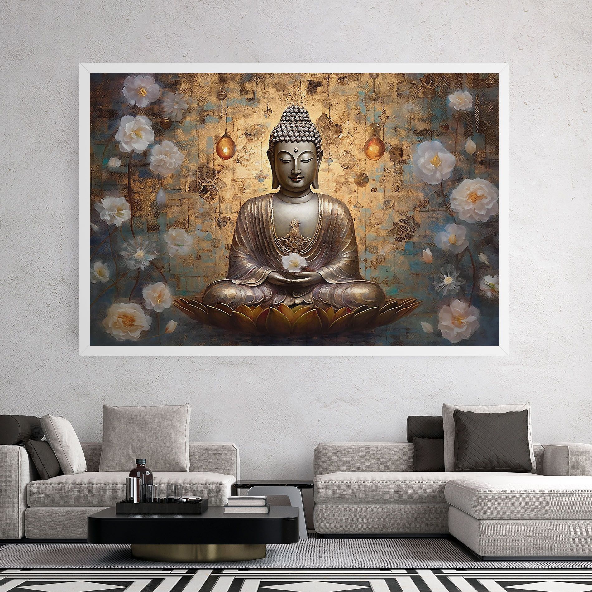 Buddha Meditation Art mockup 2