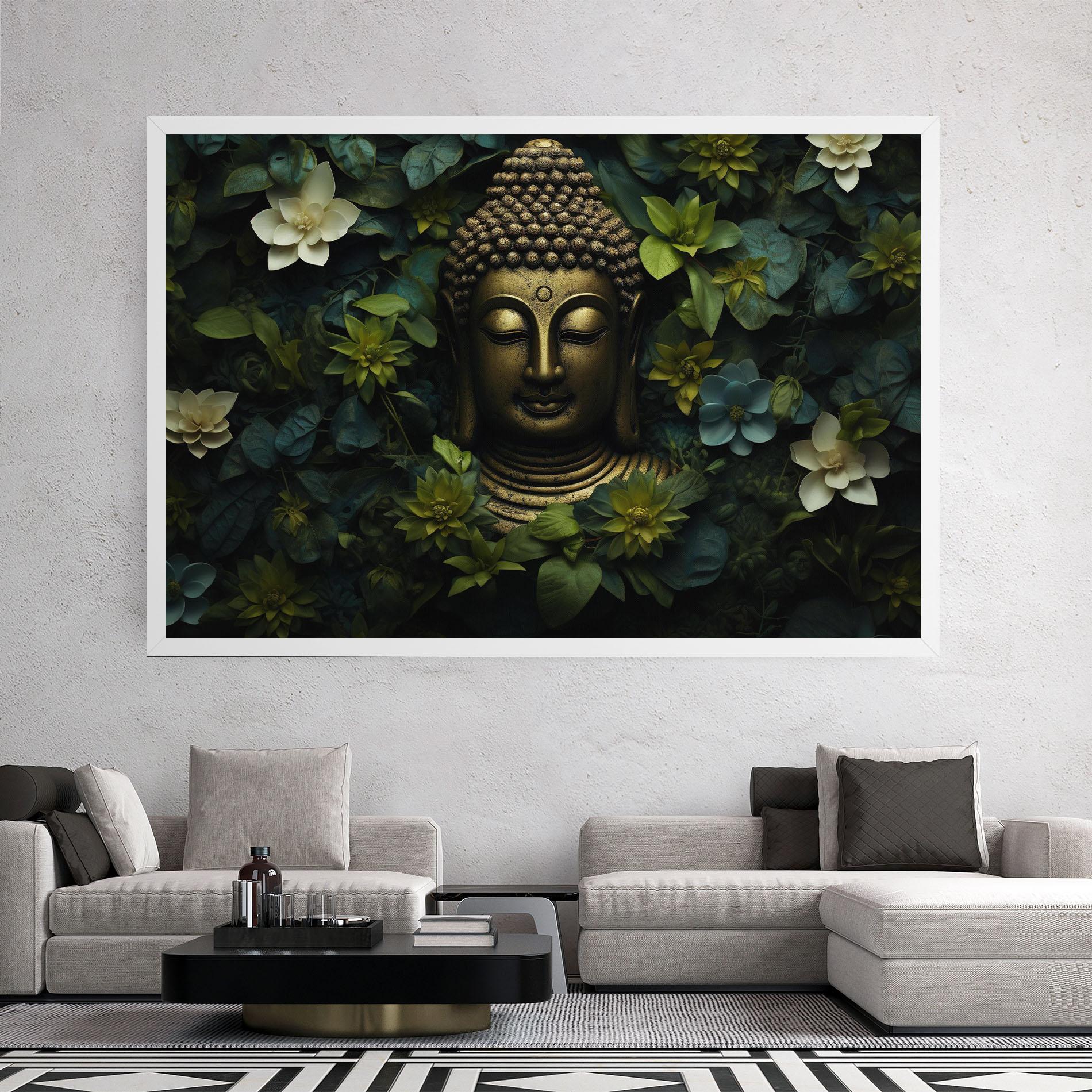 Tablou Canvas Lotus Flower Buddha mockup 2