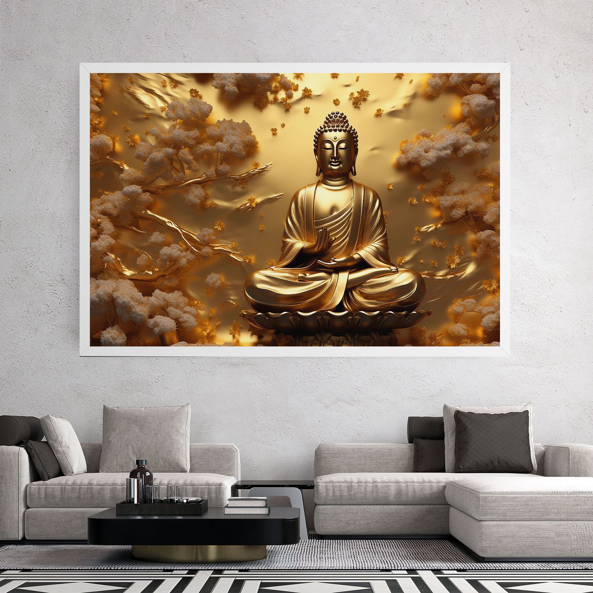 Strong Gold Buddha mockup 2