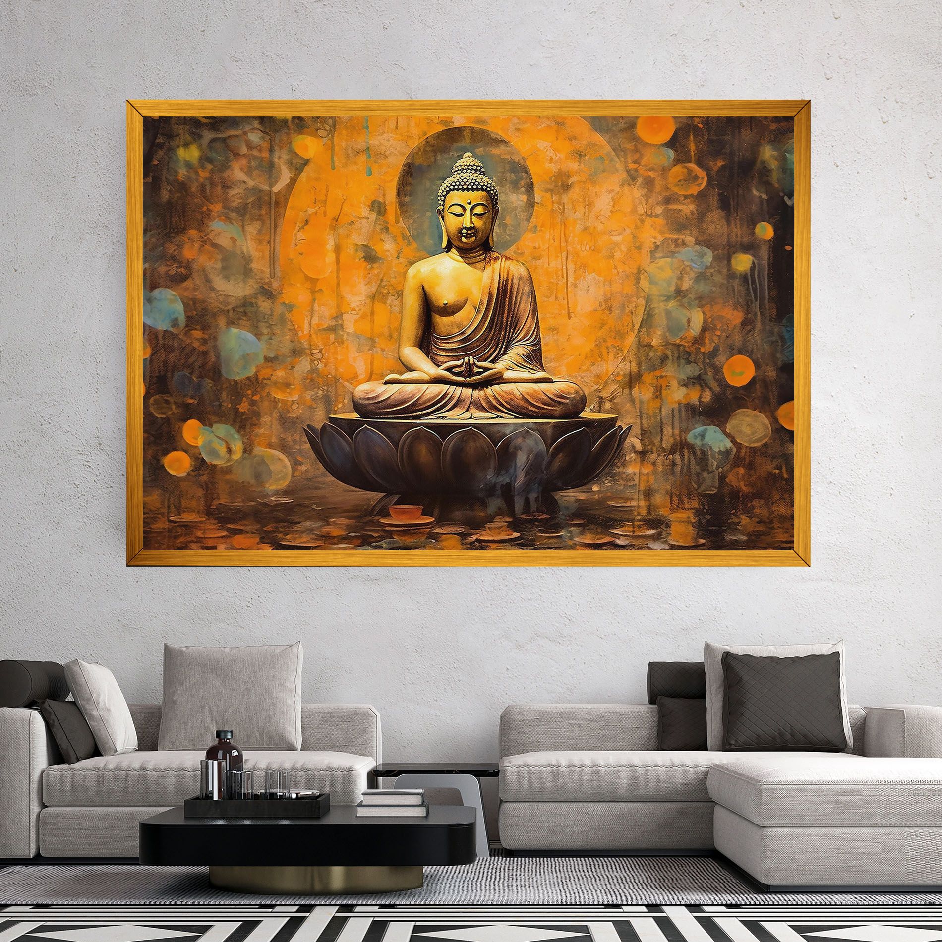 Buddha Floating Art mockup 2
