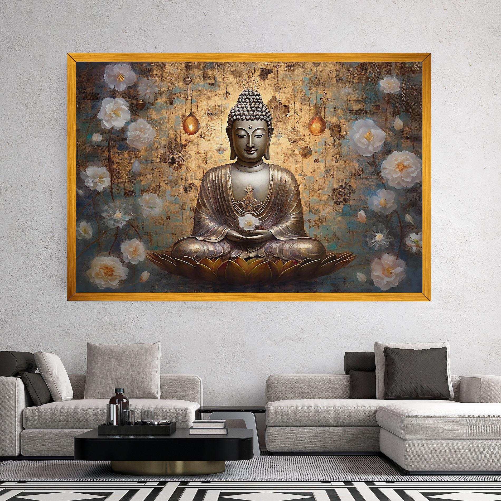 Tablou Canvas Buddha Meditation Art mockup 2