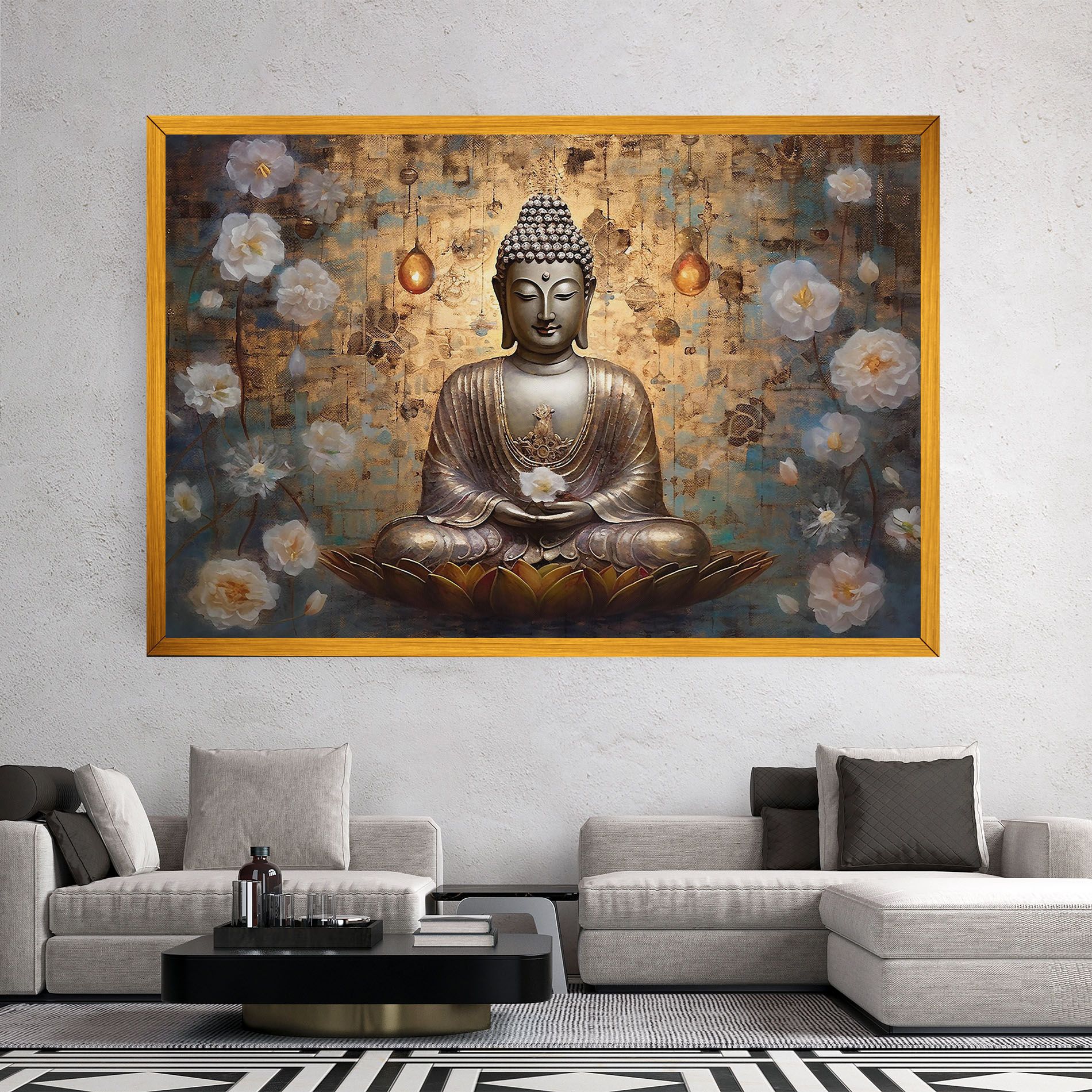 Buddha Meditation Art mockup 2