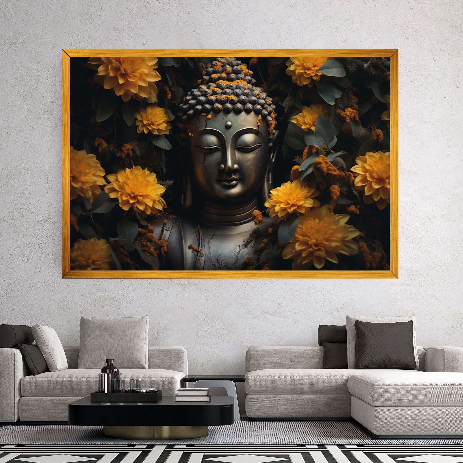 Buddha Peace Statue mockup 2