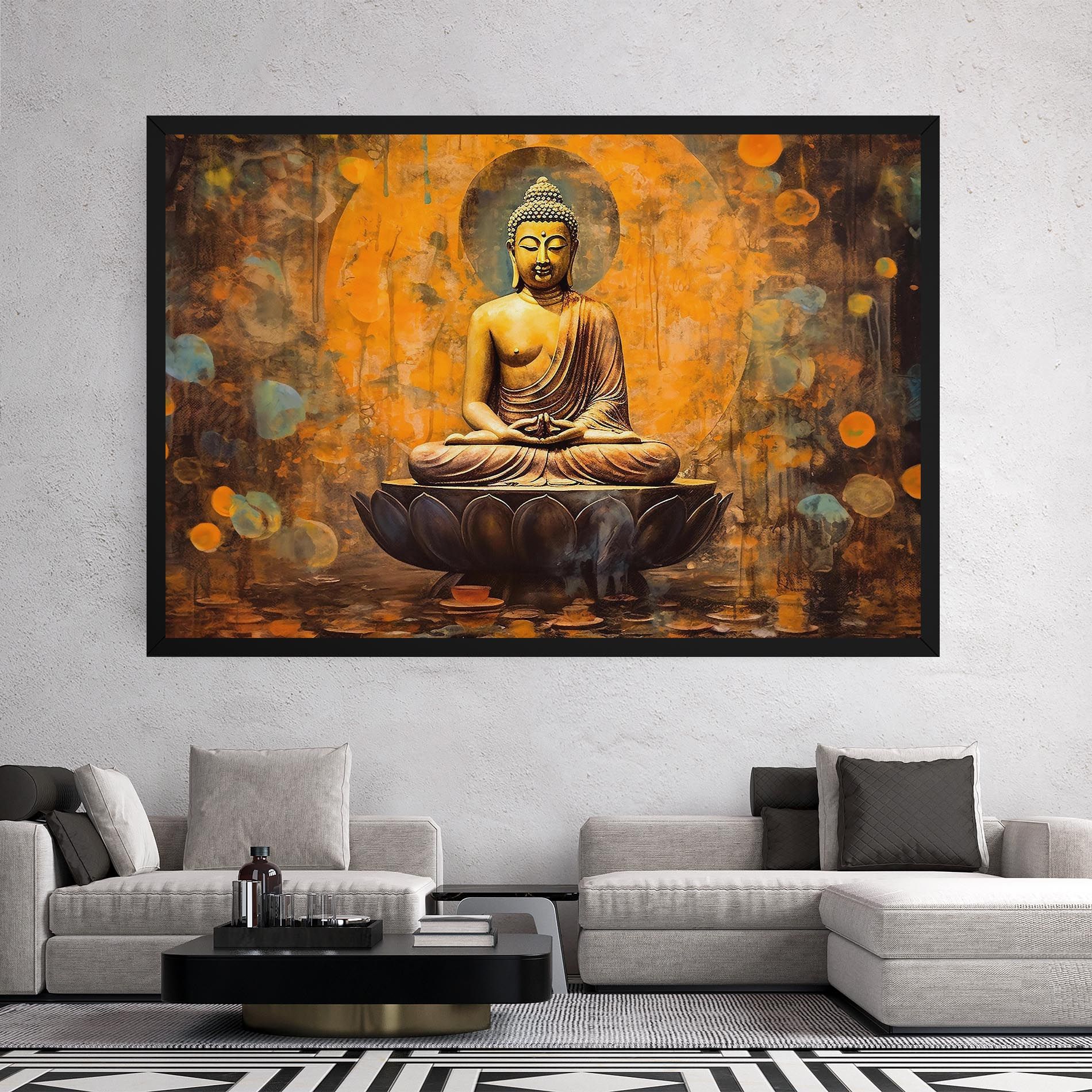 Buddha Floating Art mockup 2