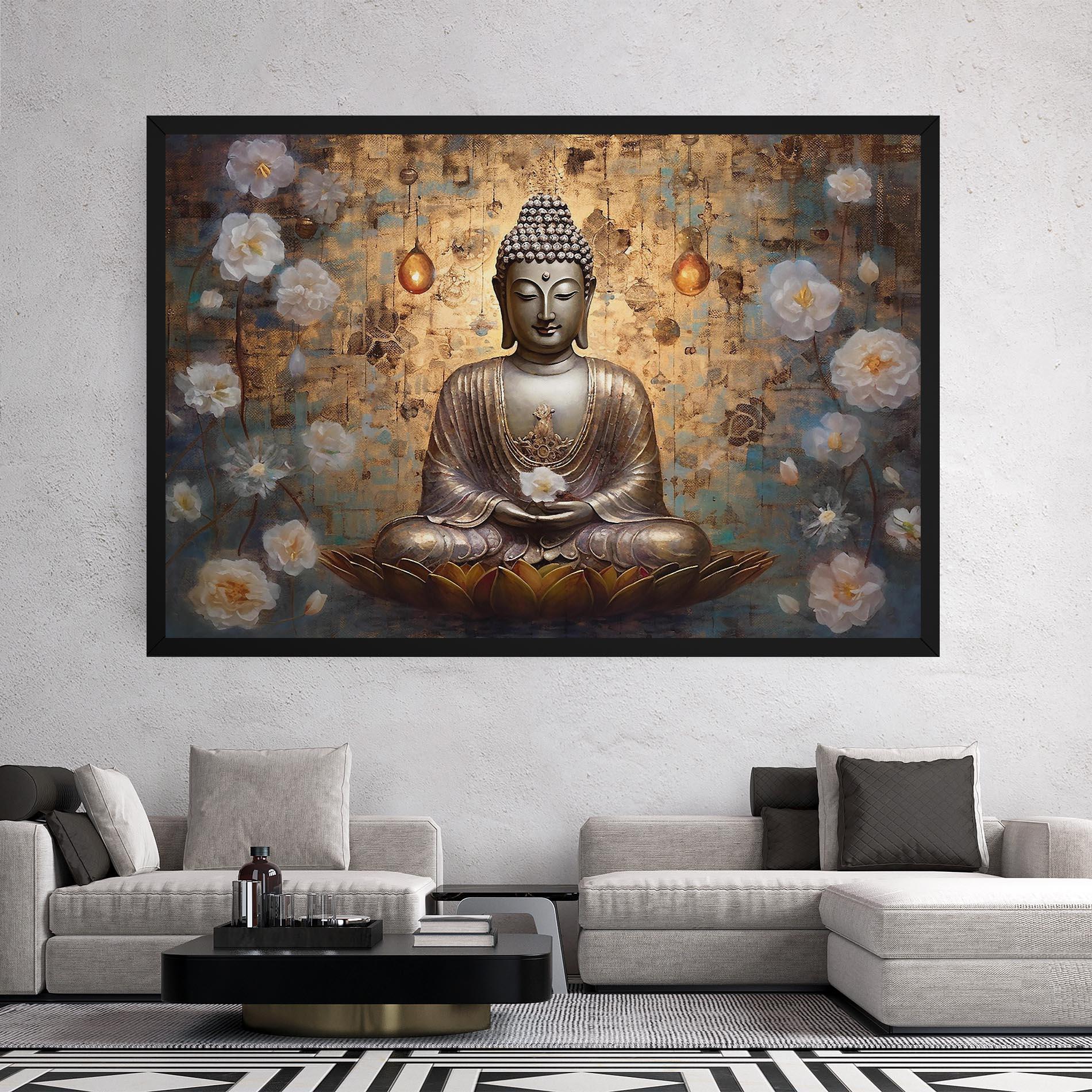 Tablou Canvas Buddha Meditation Art mockup 2