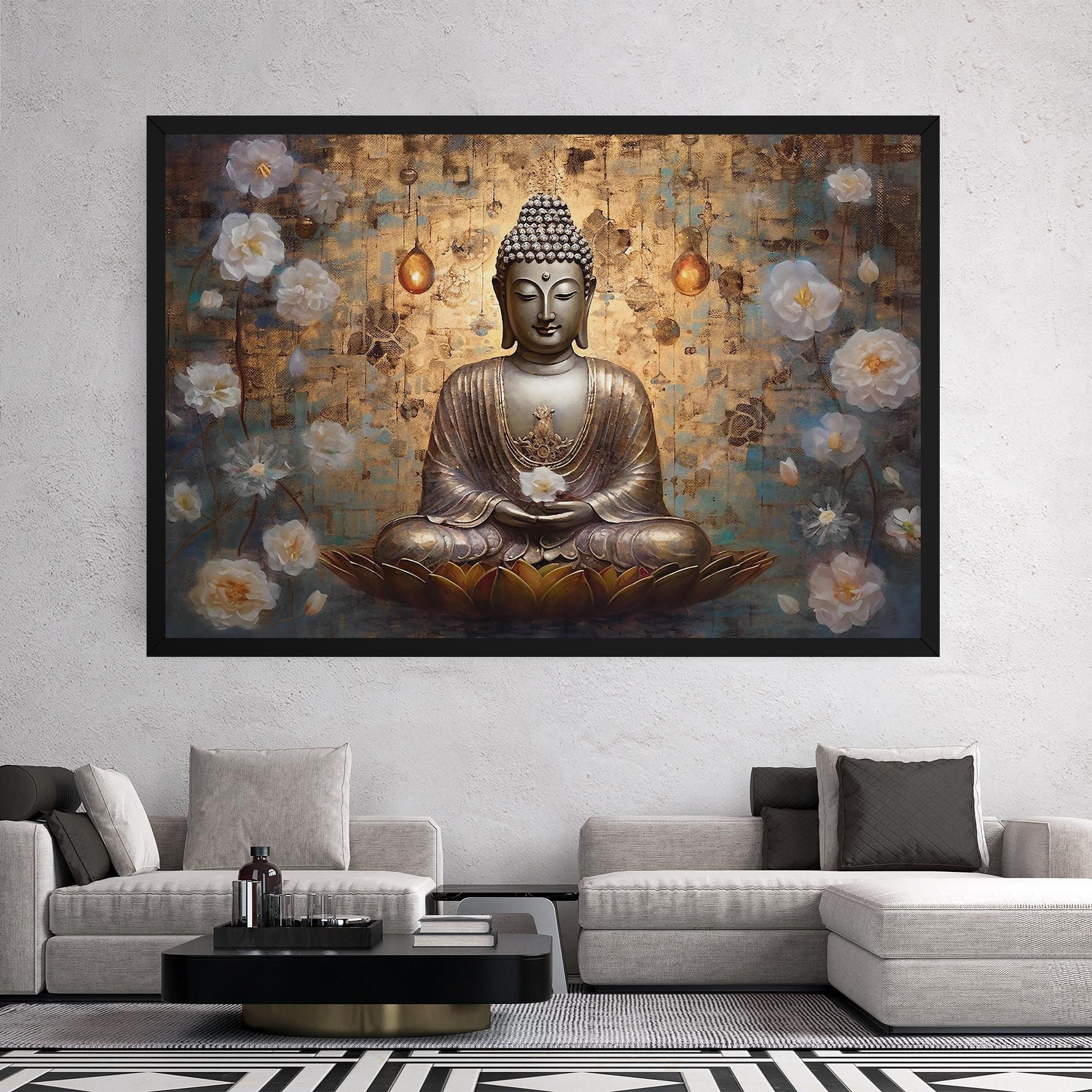 Buddha Meditation Art mockup 2