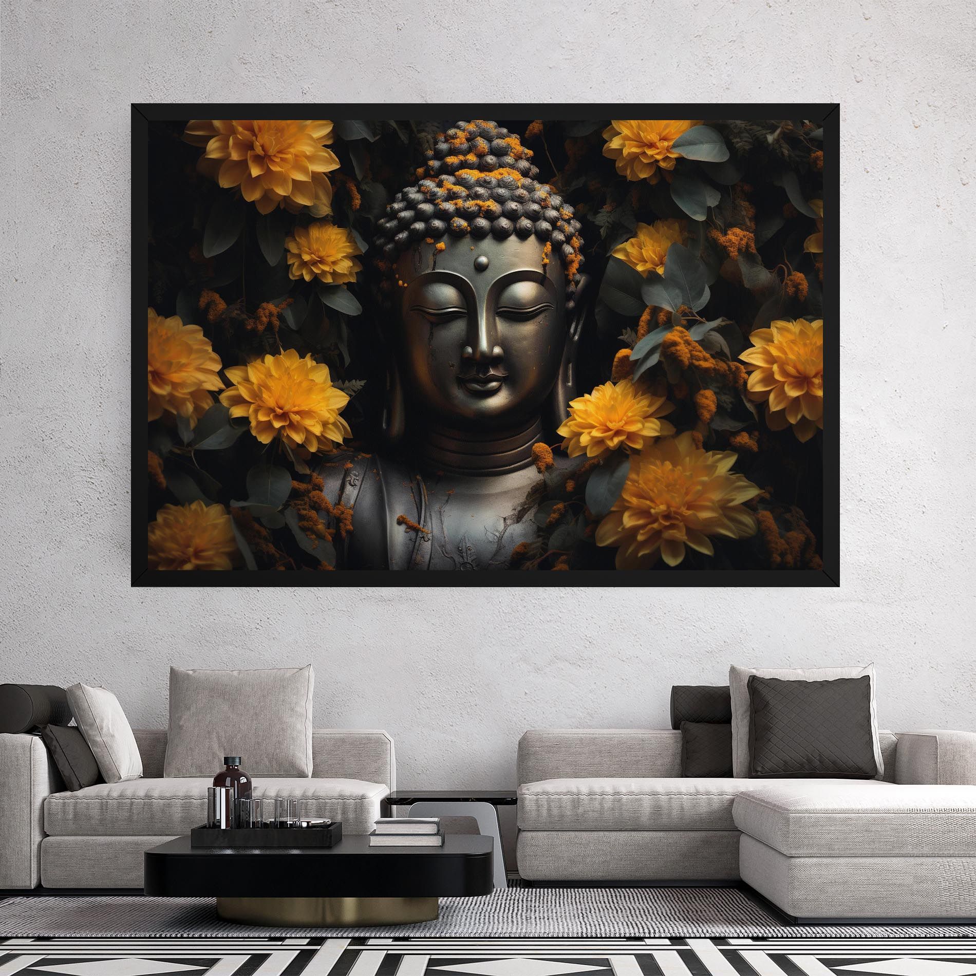 Buddha Peace Statue mockup 2