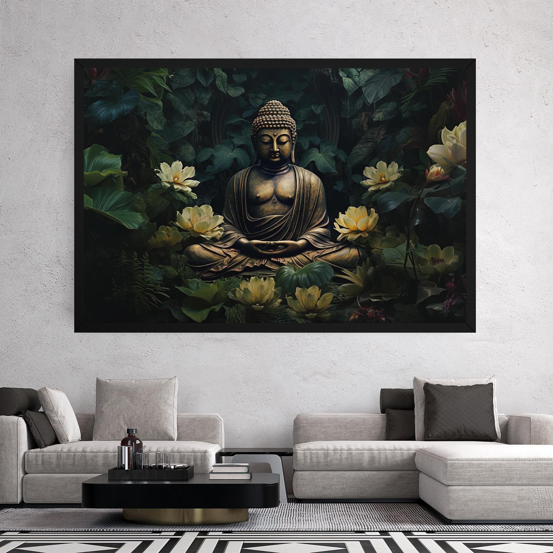 Calm Buddha Art mockup 2