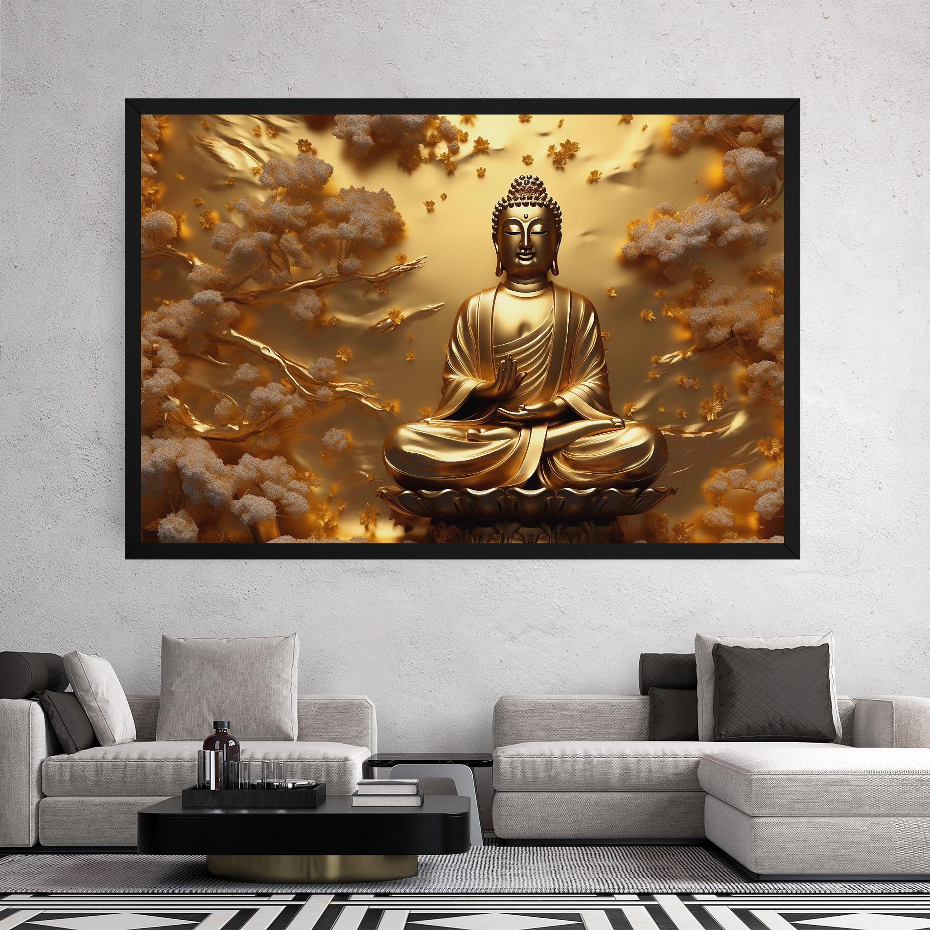 Strong Gold Buddha mockup 2