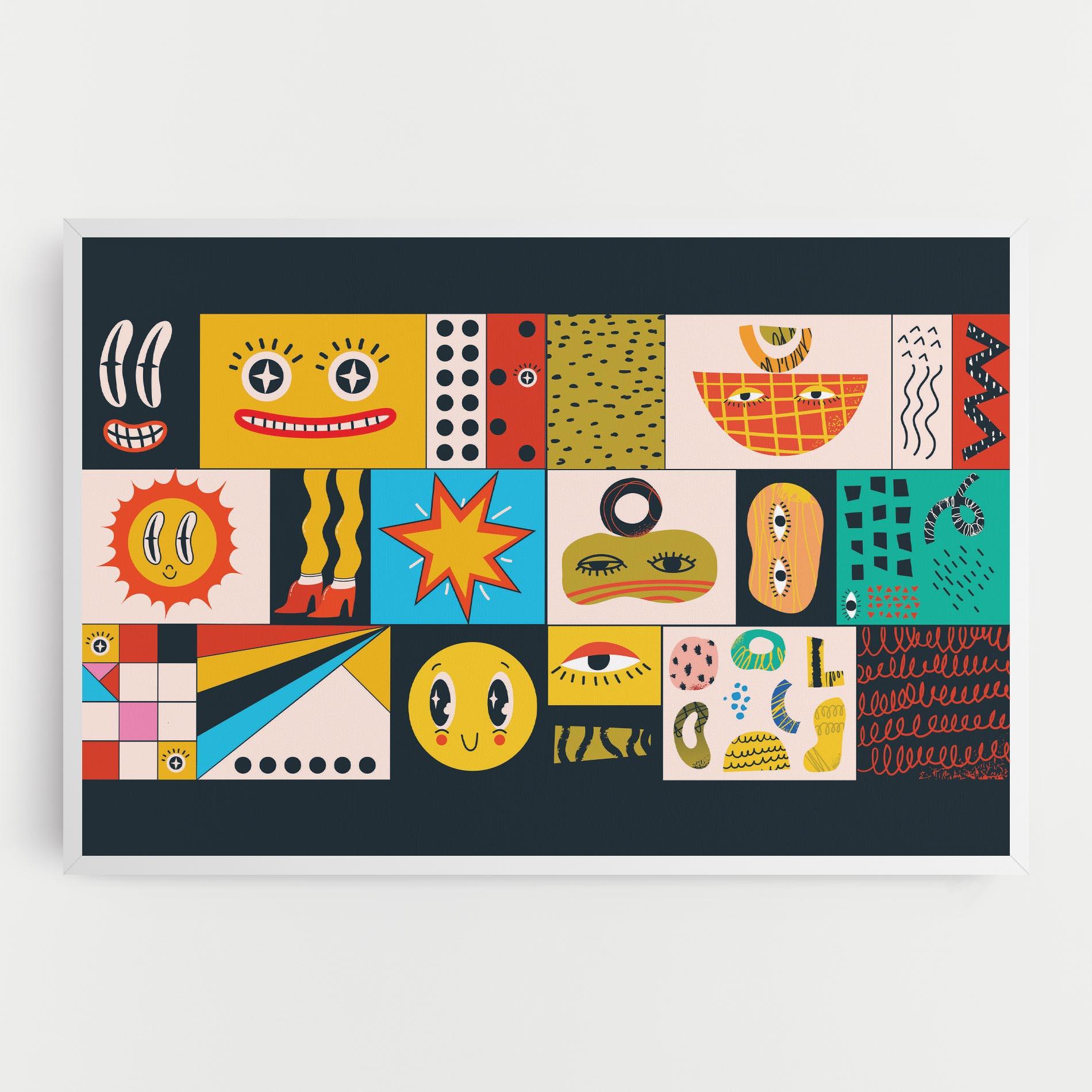 Tablou Canvas Cool Eye Shape mockup 0