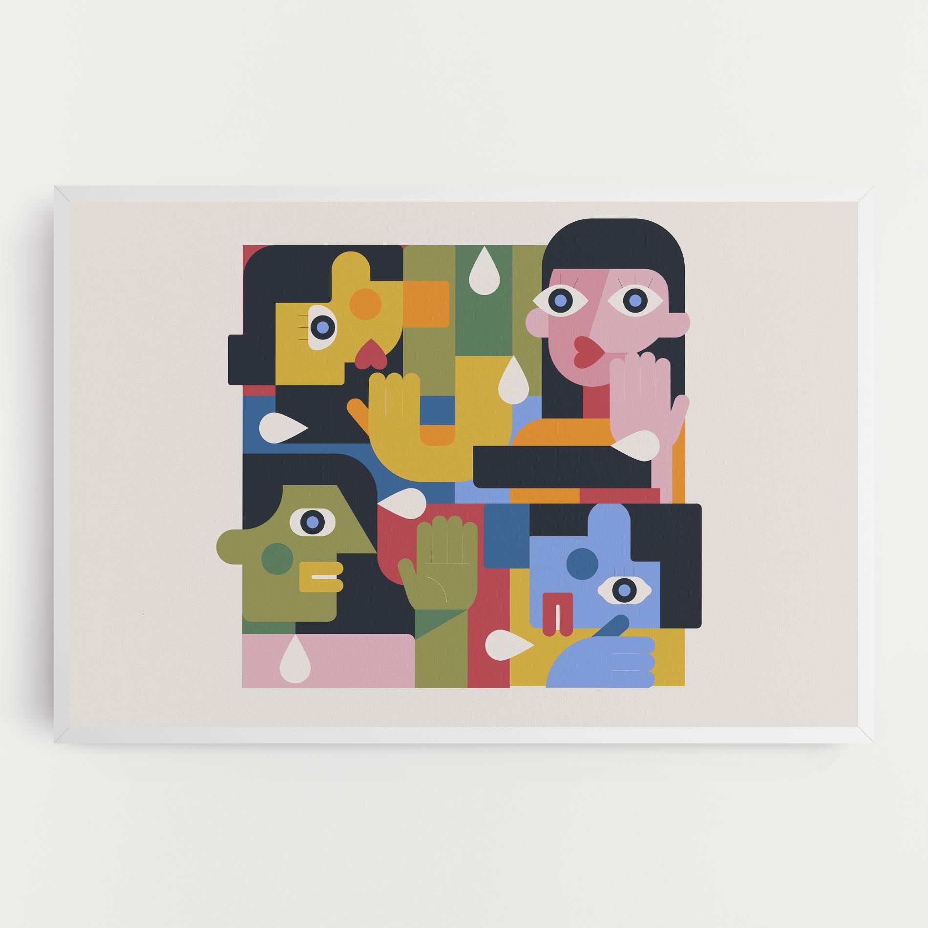 Minimal People Collage mockup 0