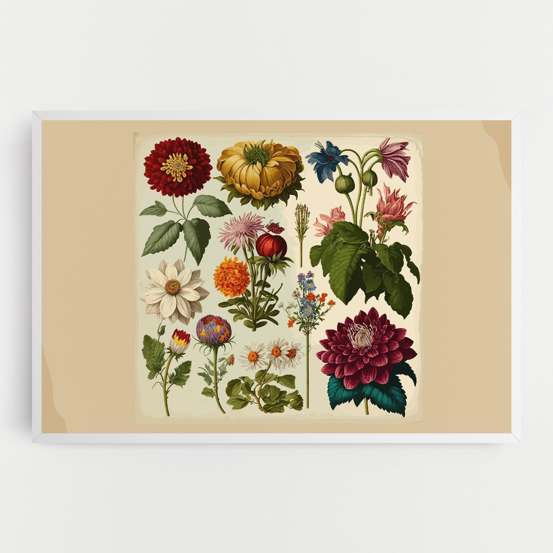 Tablou Canvas Vintage Botanical mockup 0