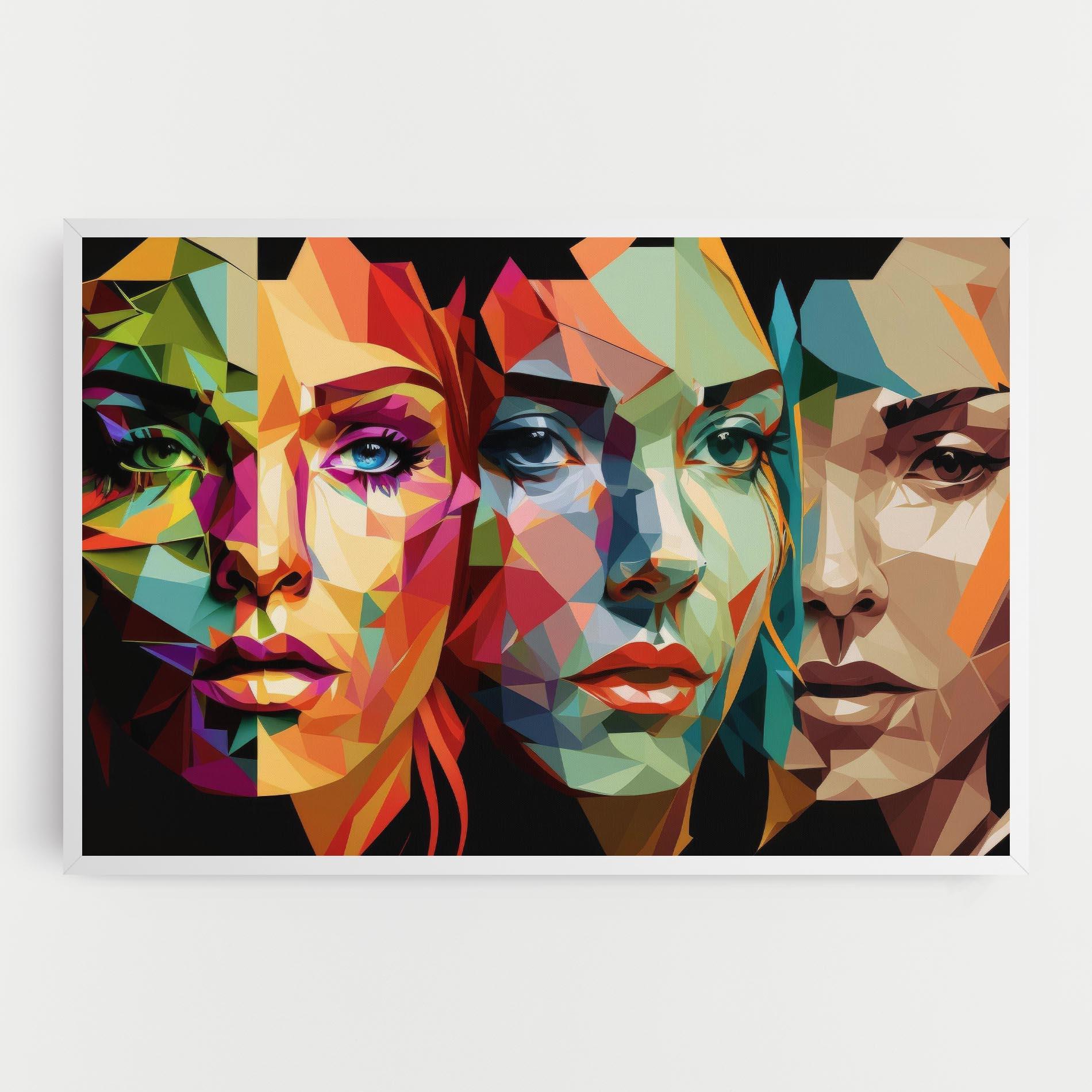 Tablou Canvas Women Face Collage mockup 0