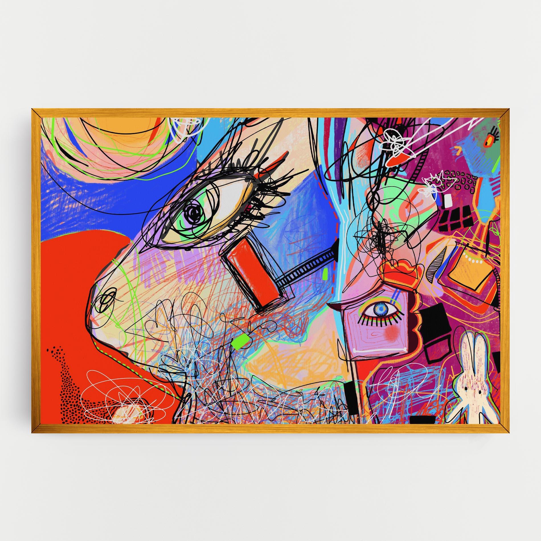 Tablou Canvas Animal Eye Art mockup 0