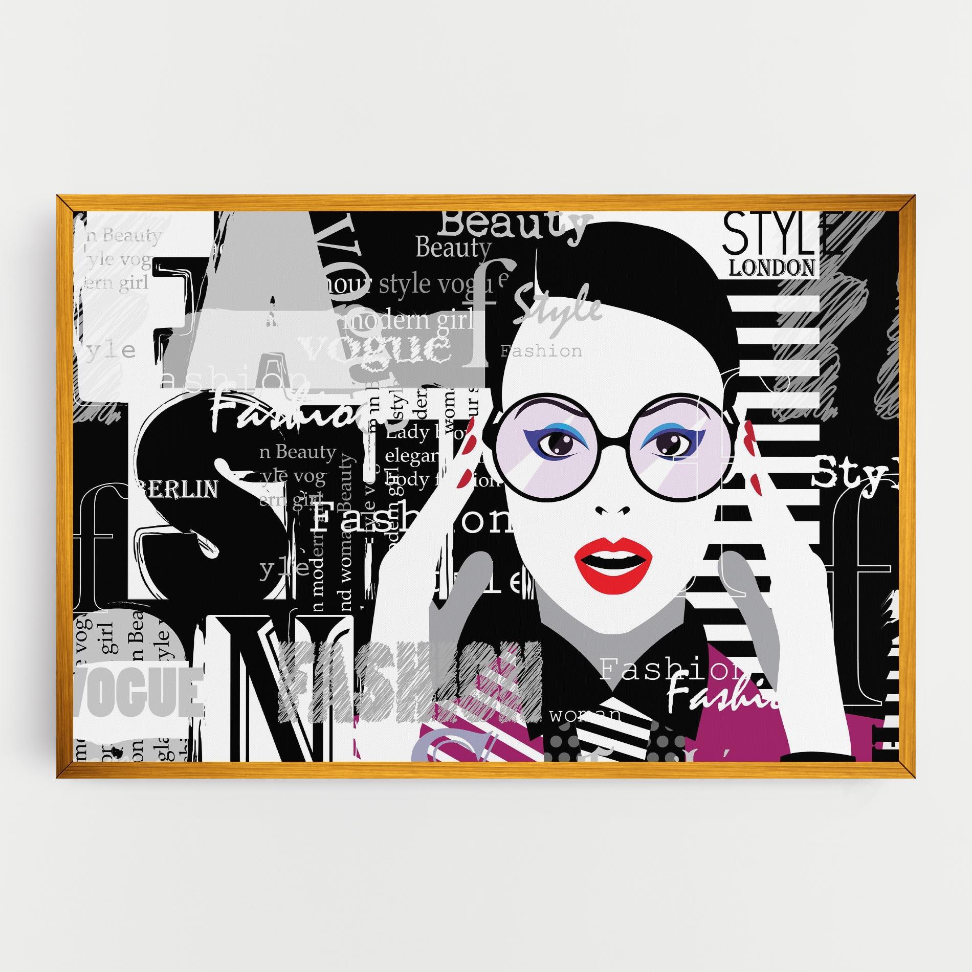 Tablou Canvas Fashion Collage mockup 0