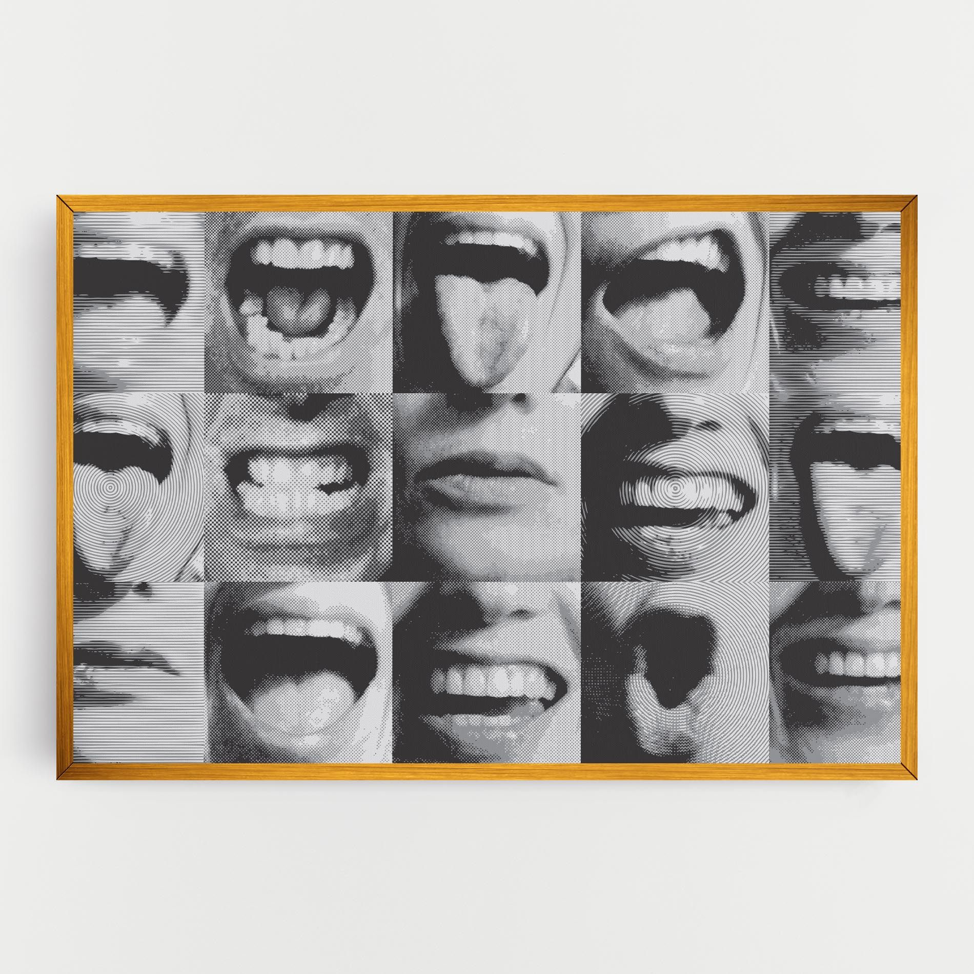 Grey Mouth Collage mockup 0