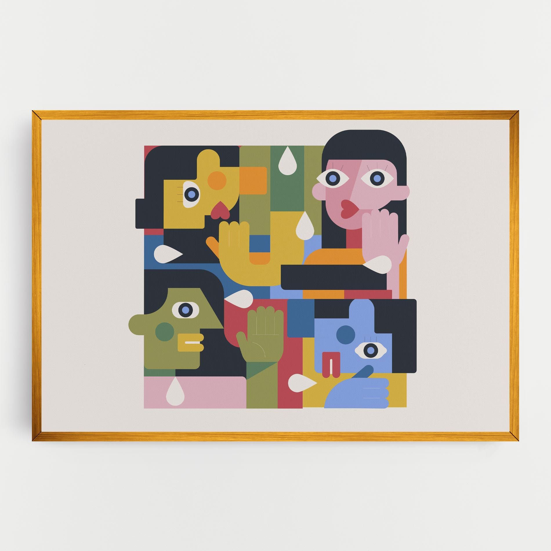 Minimal People Collage mockup 0