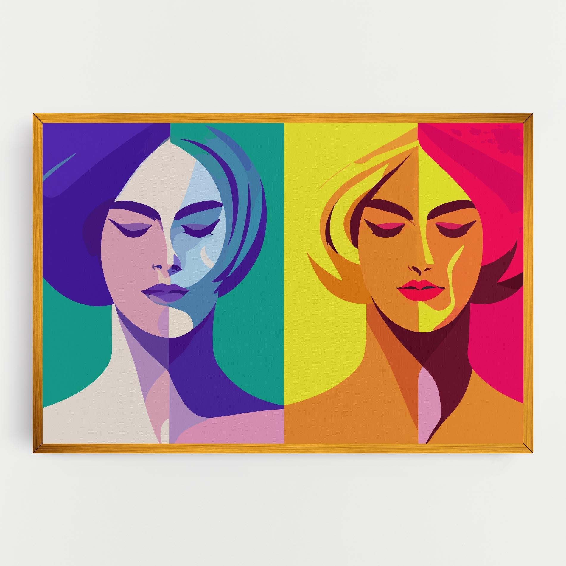 Tablou Canvas Winter Summer Girl mockup 0