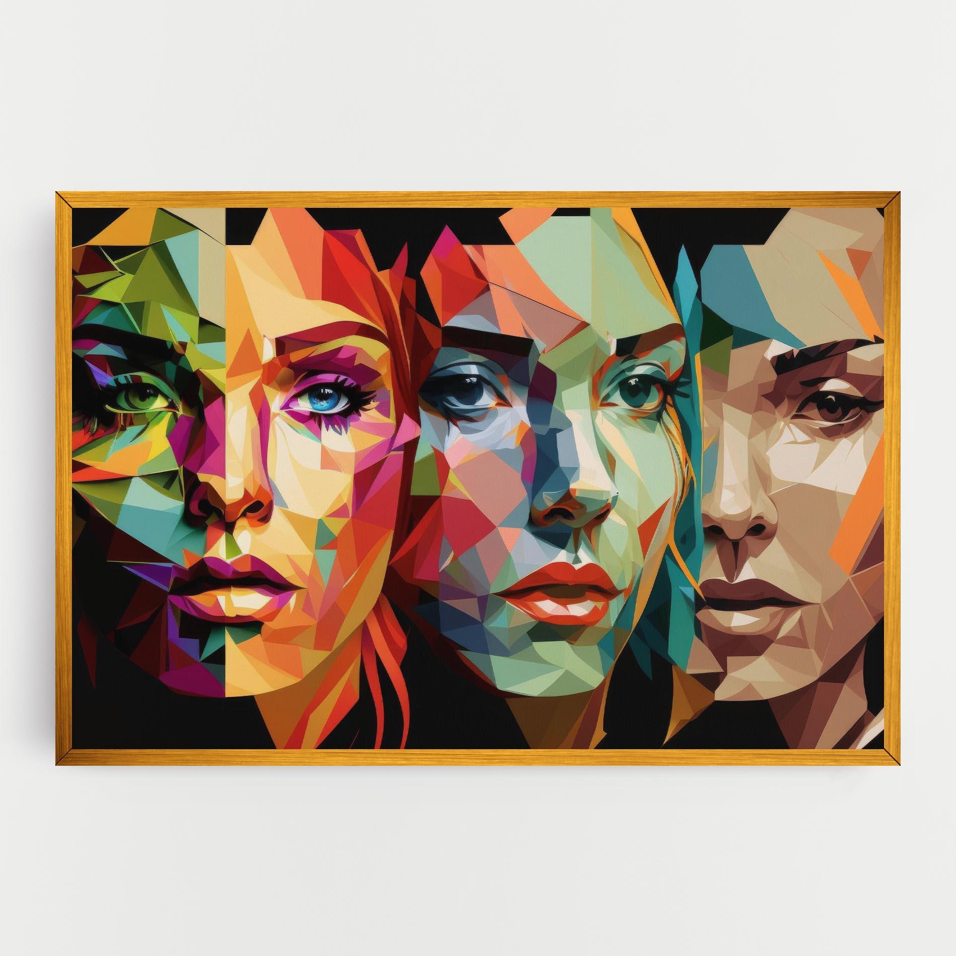 Tablou Canvas Women Face Collage mockup 0