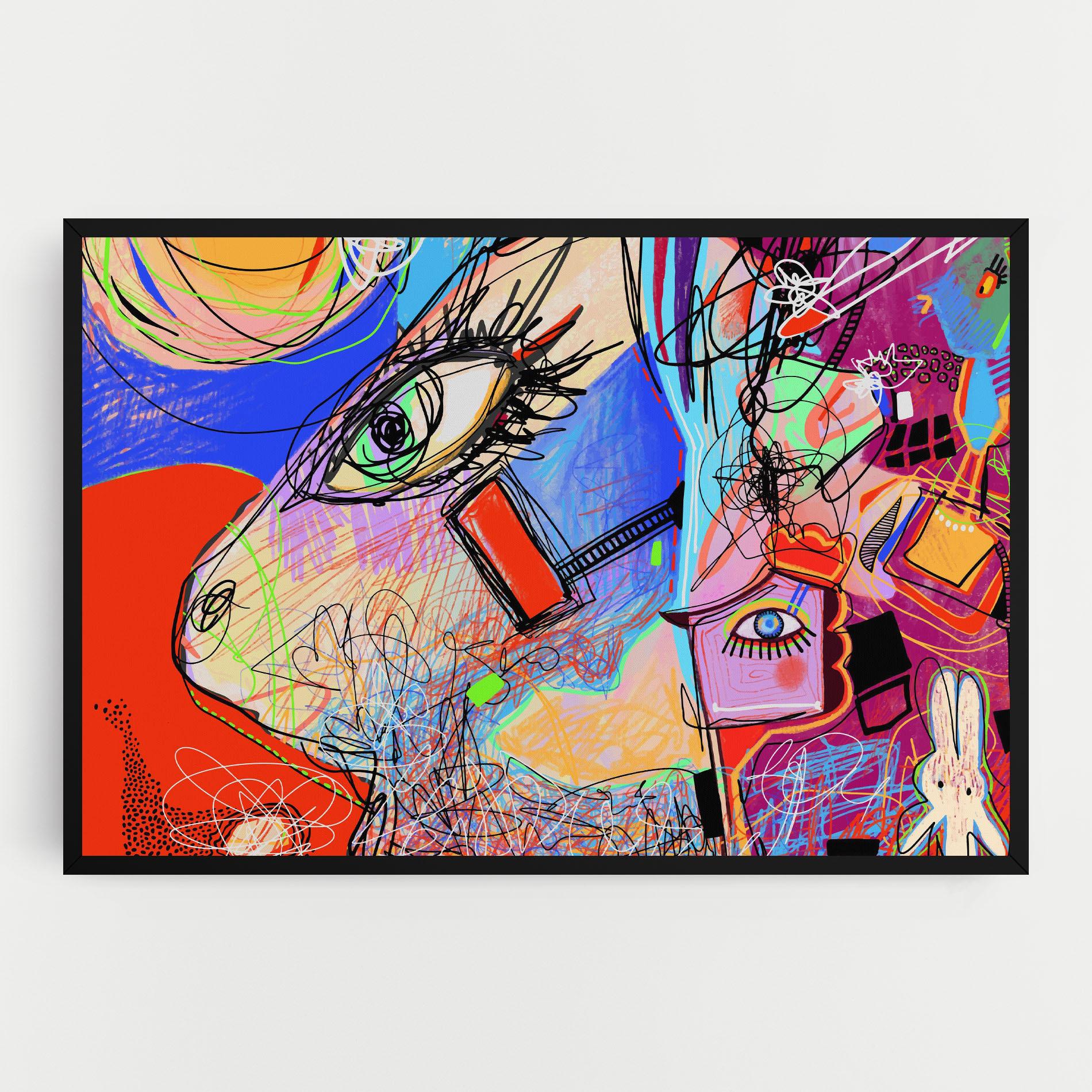 Tablou Canvas Animal Eye Art mockup 0